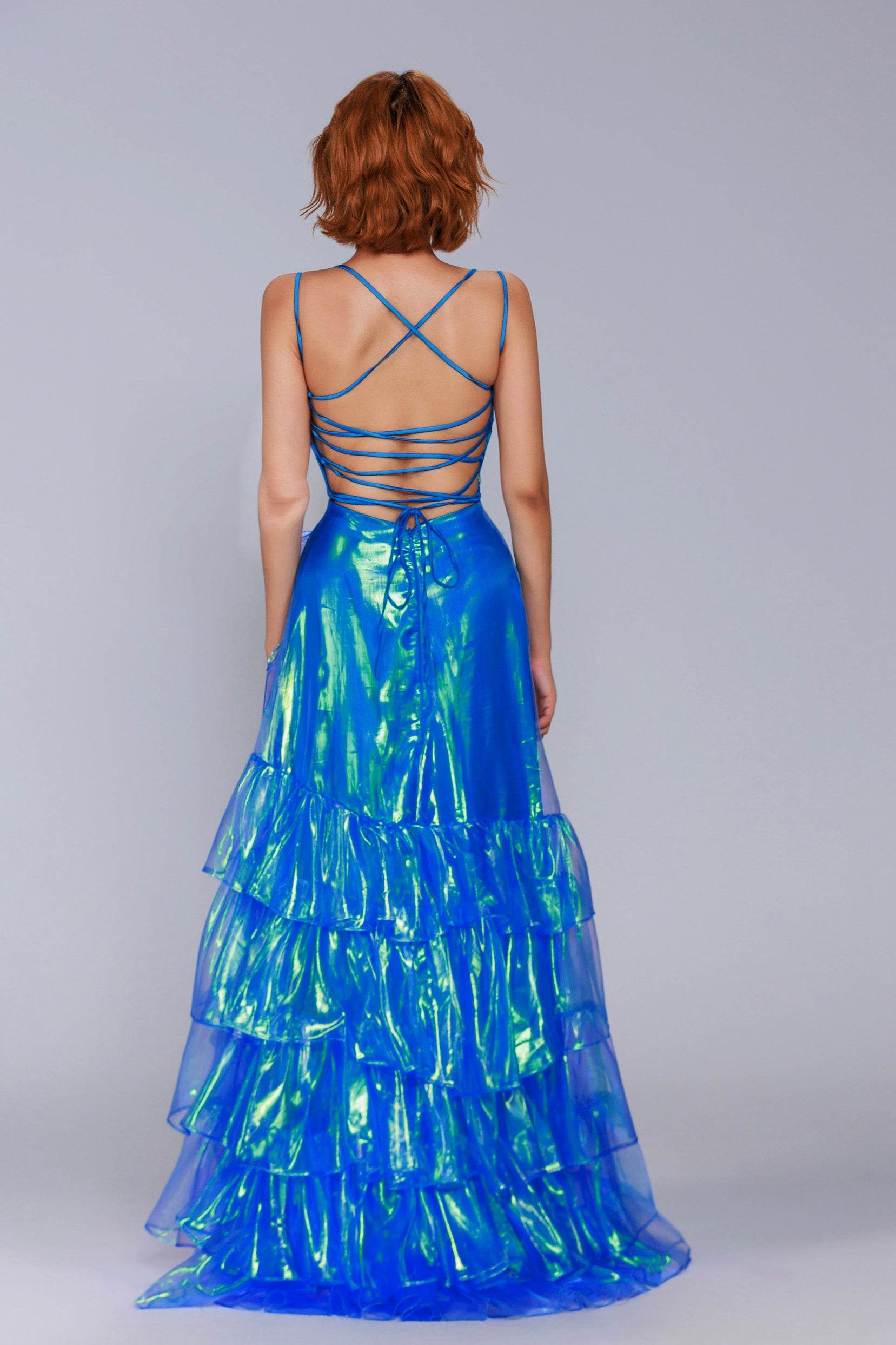 A-Line Maxi Organza Prom Dress CS0959