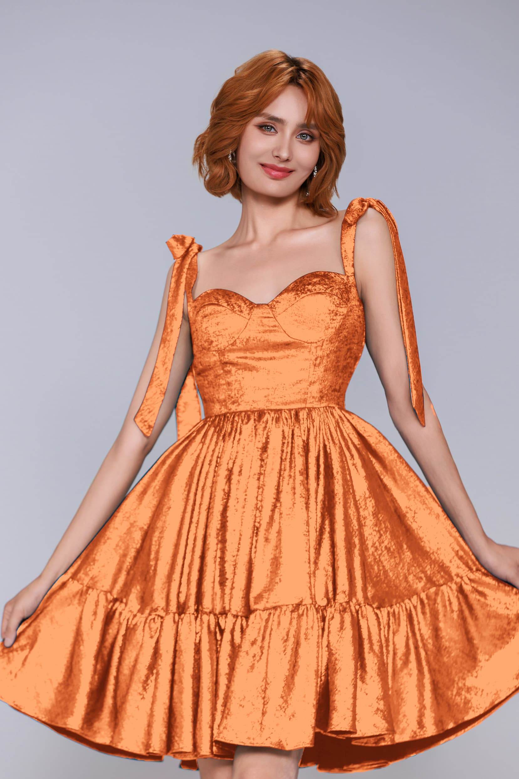 A-Line Mini Metallic Homecoming Dress CS0961