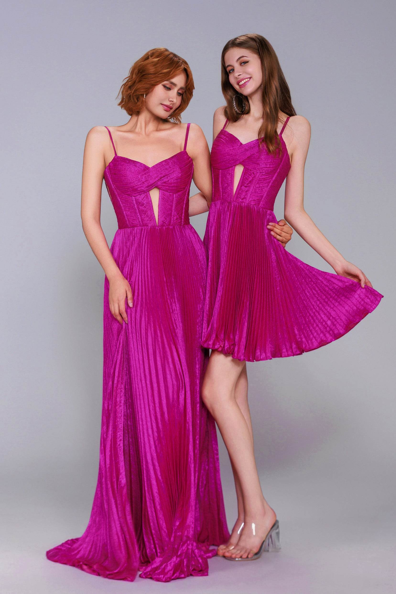 A-Line Mini Metallic Homecoming Dress CS0962