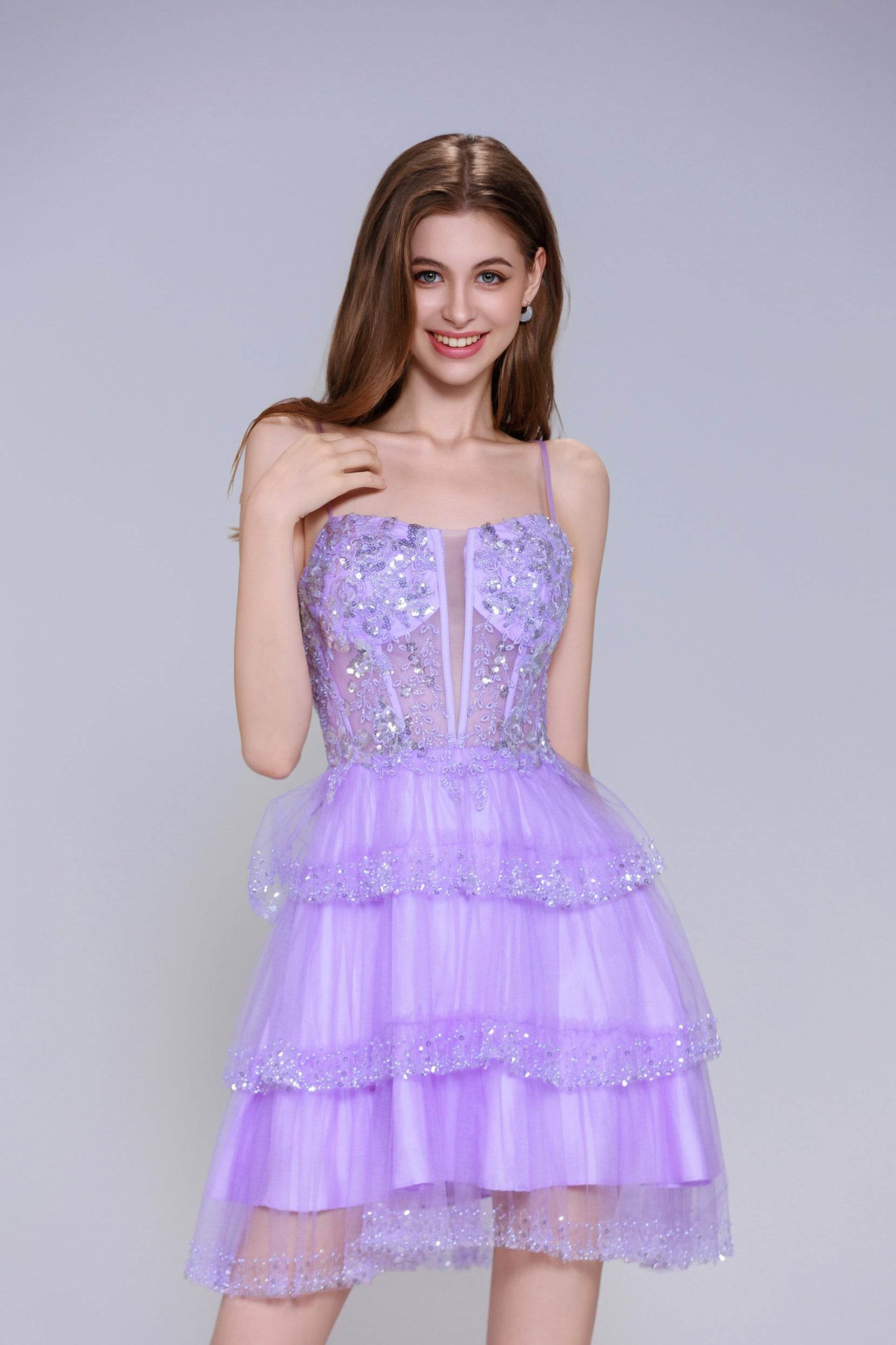 Ball Gown Mini Tulle Homecoming Dress CS0999