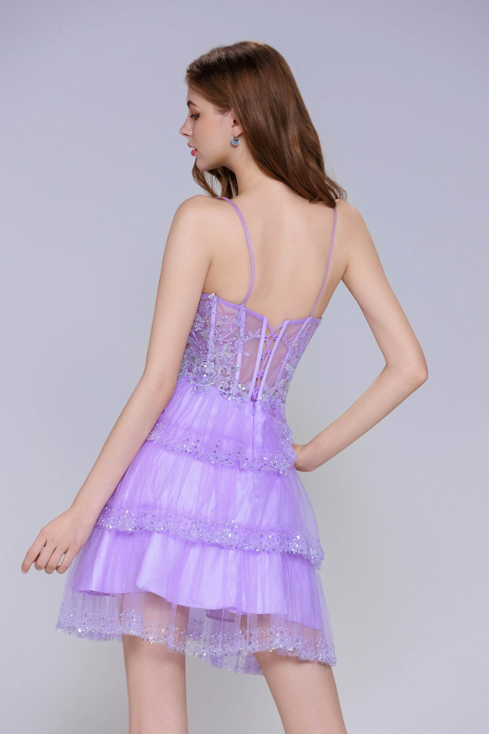 Ball Gown Mini Tulle Homecoming Dress CS0999