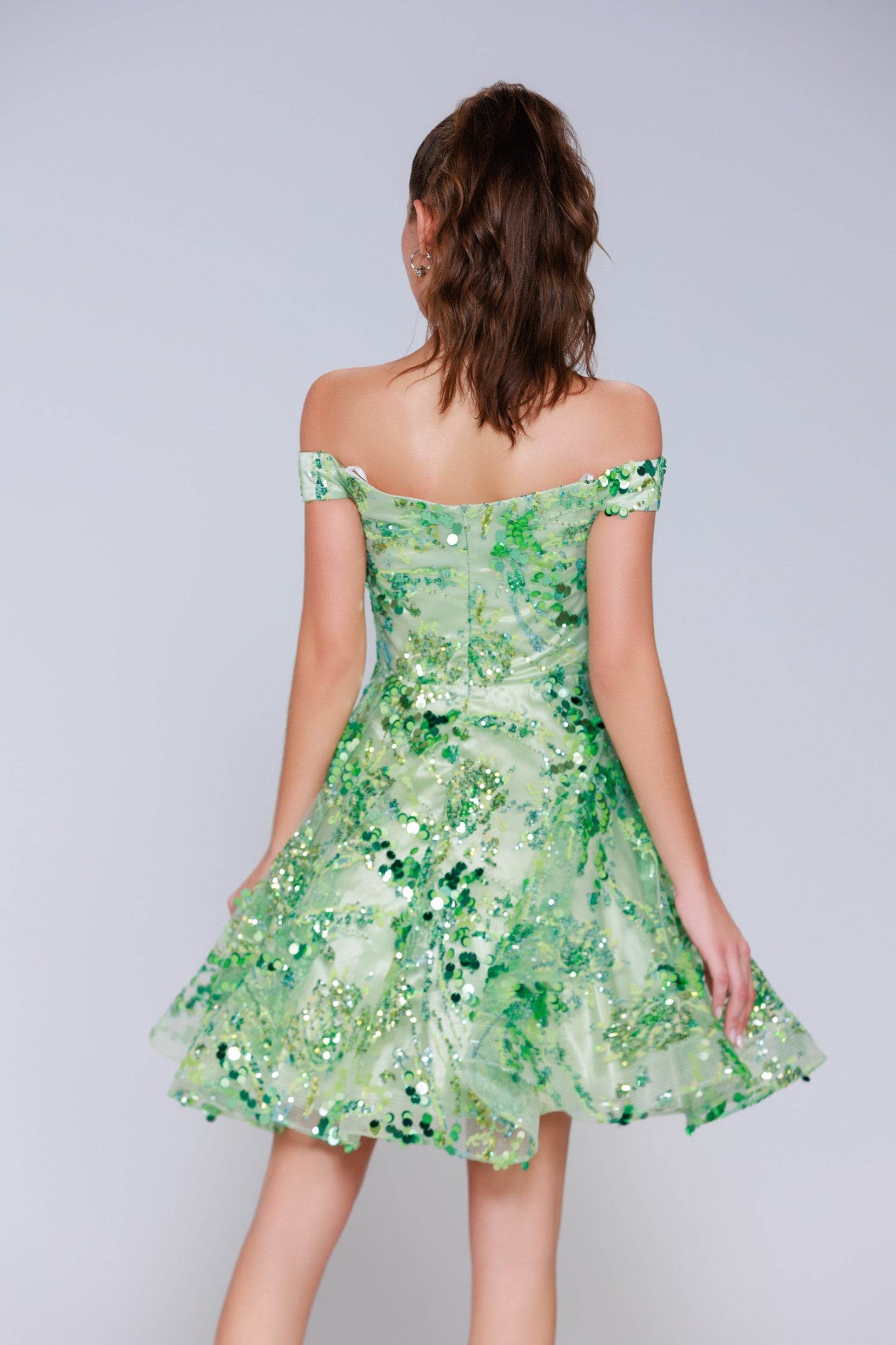 A-Line Mini Tulle Homecoming Dress CS1003