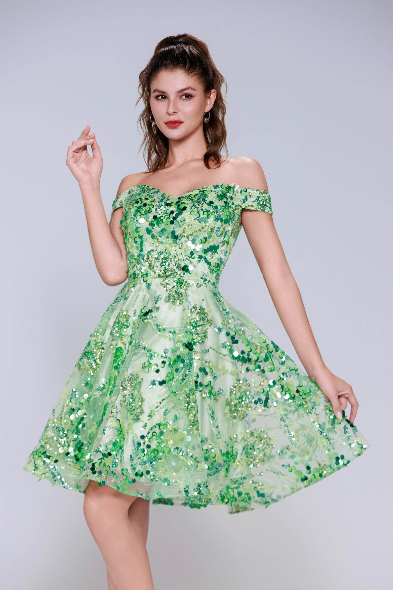 A-Line Mini Tulle Homecoming Dress CS1003