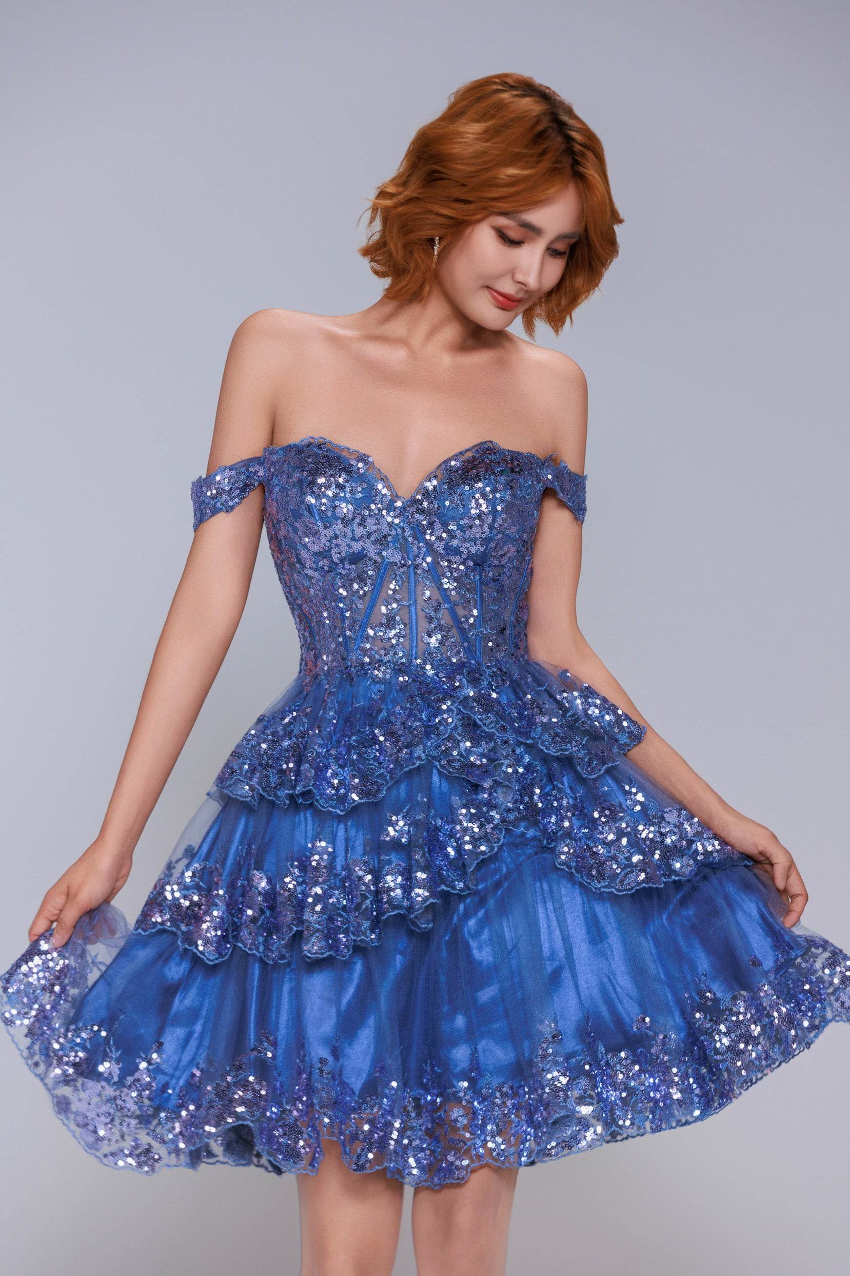 Ball Gown Mini Tulle Homecoming Dress CS1010