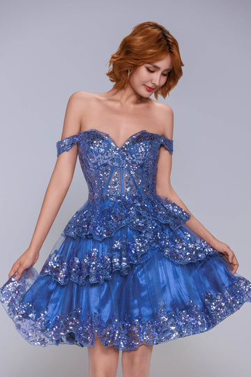 Ball Gown Mini Tulle Homecoming Dress CS1010