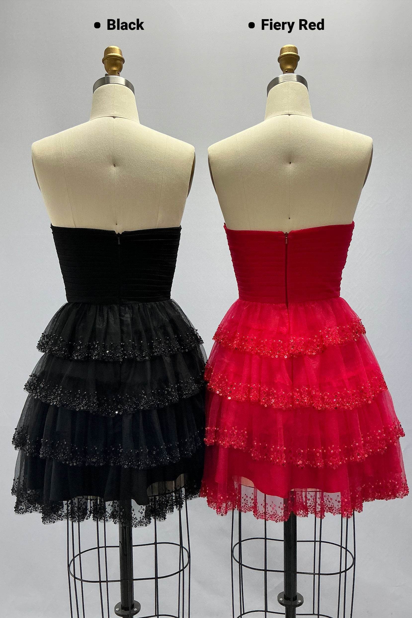 A-Line Mini Tulle Homecoming Dress CS1016