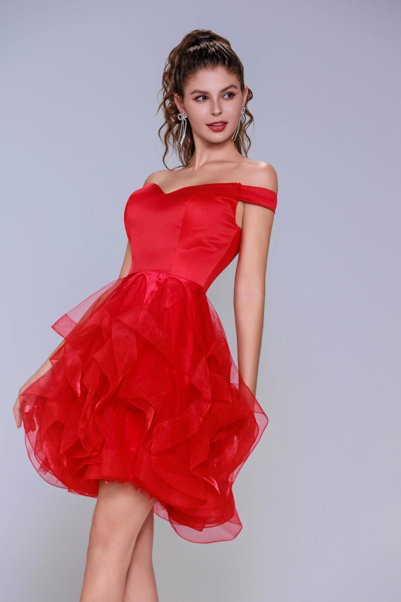 Ball Gown Mini Tulle Homecoming Dress CS1022