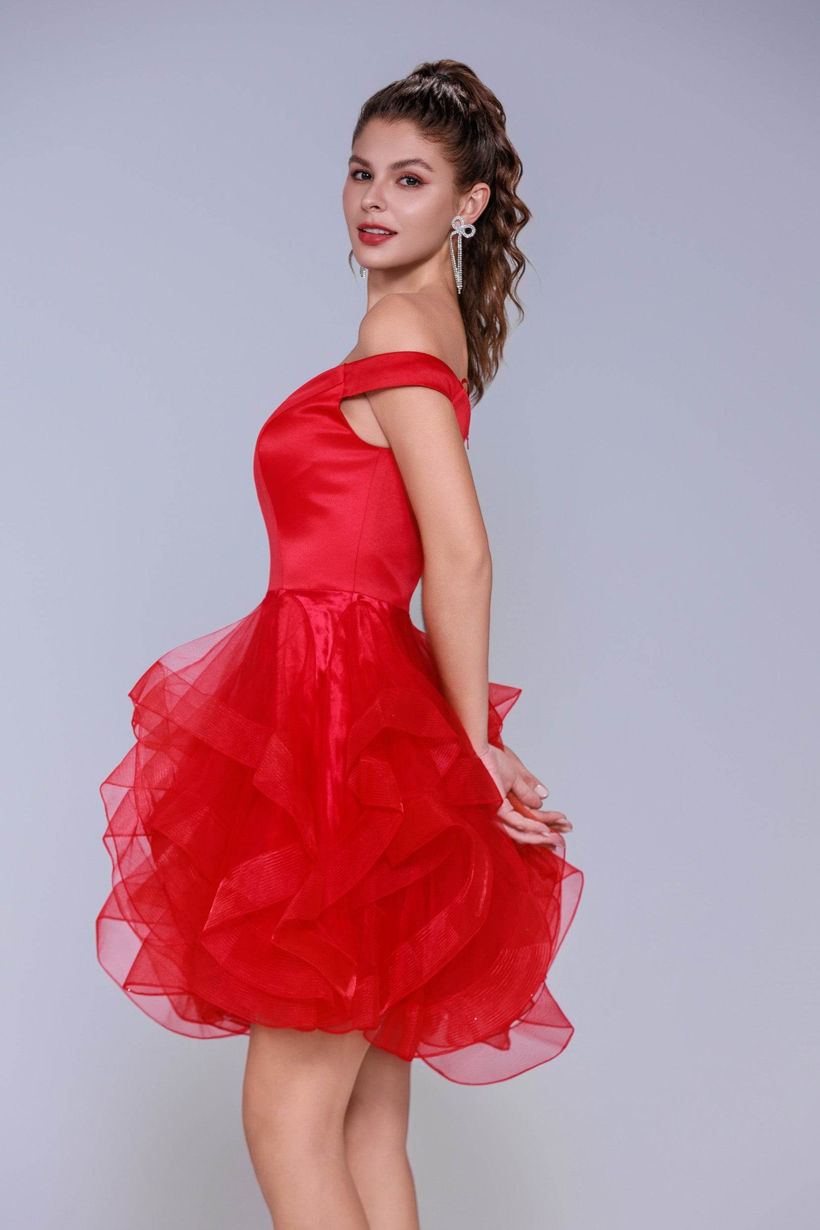 Ball Gown Mini Tulle Homecoming Dress CS1022