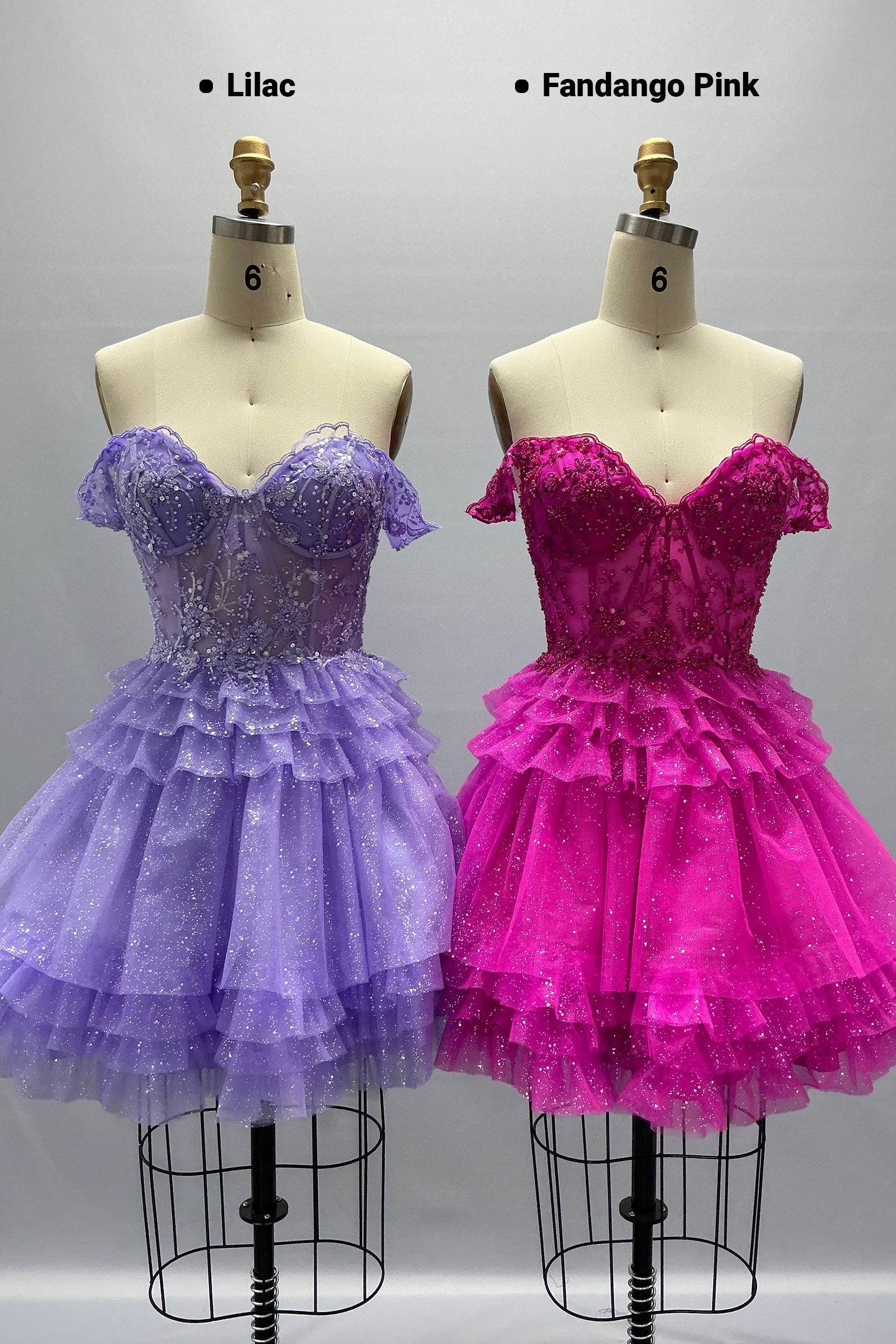 A-Line Mini Tulle Homecoming Dress CS1032