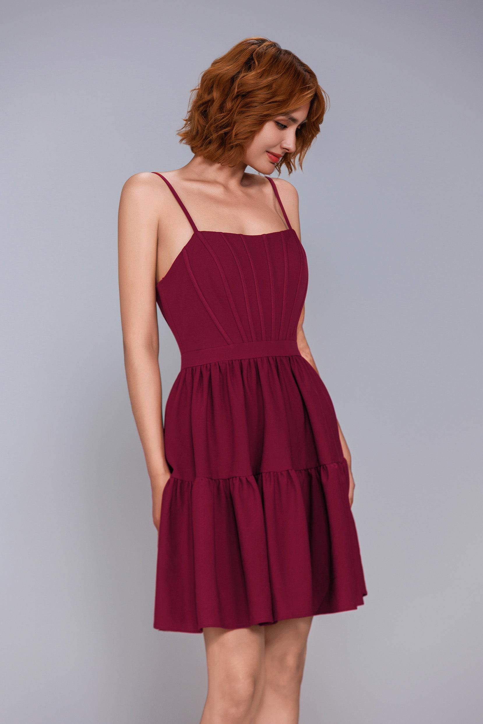 A-Line Mini Stretch Crepe Homecoming Dress CS1038