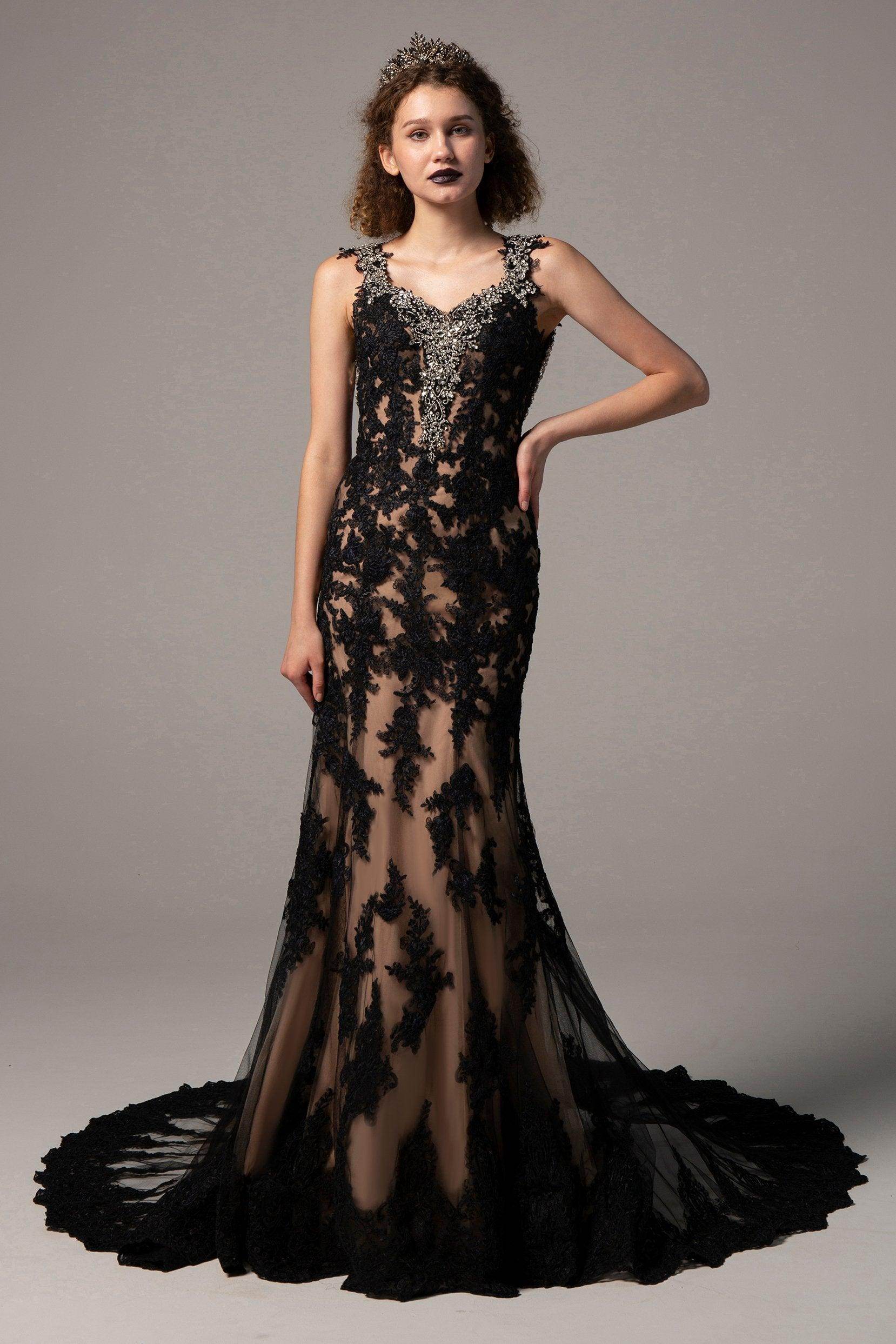 Trumpet-Mermaid Court Train Tulle Wedding Dress CW2332