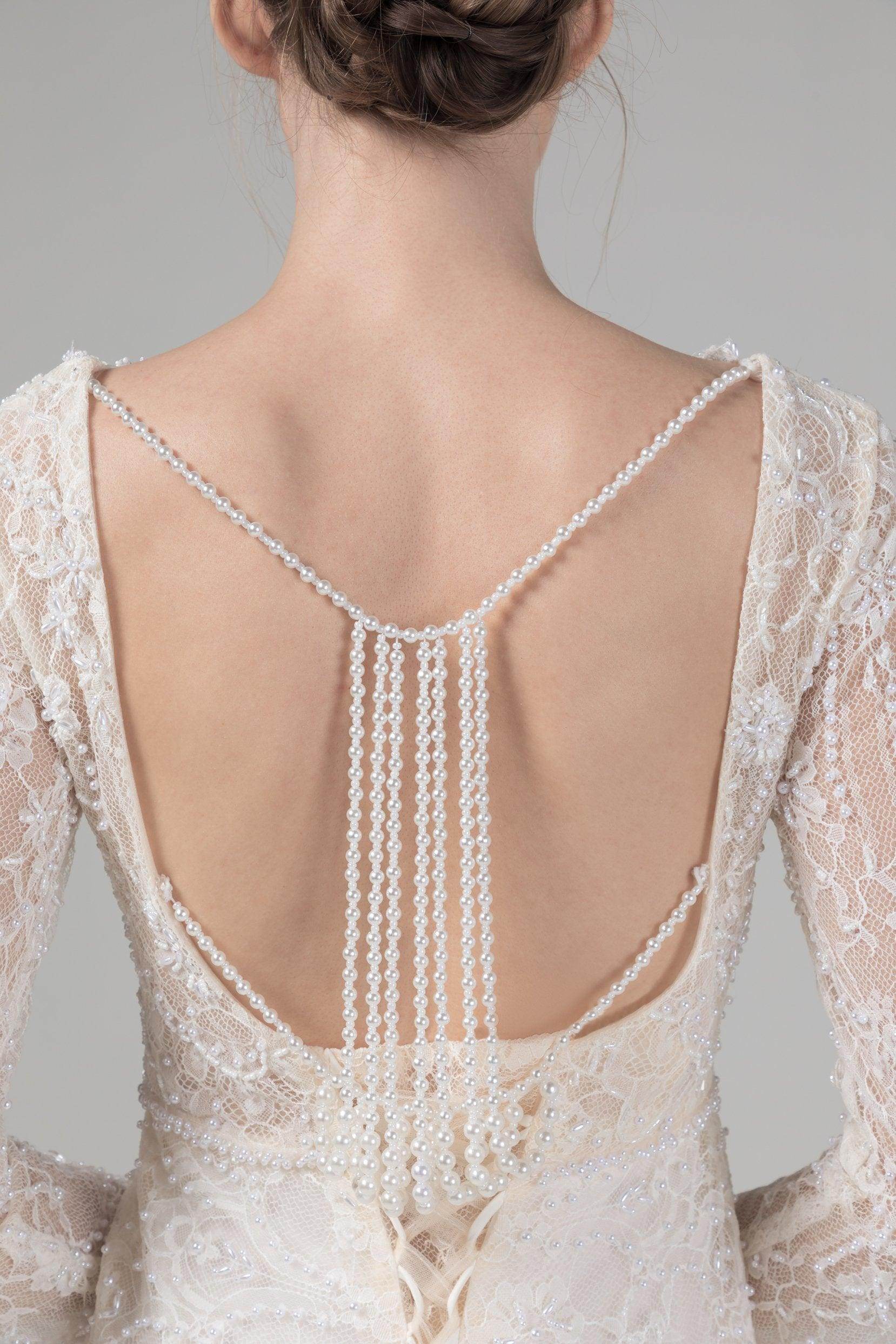 Mermaid Court Train Lace Wedding Dress CW2579