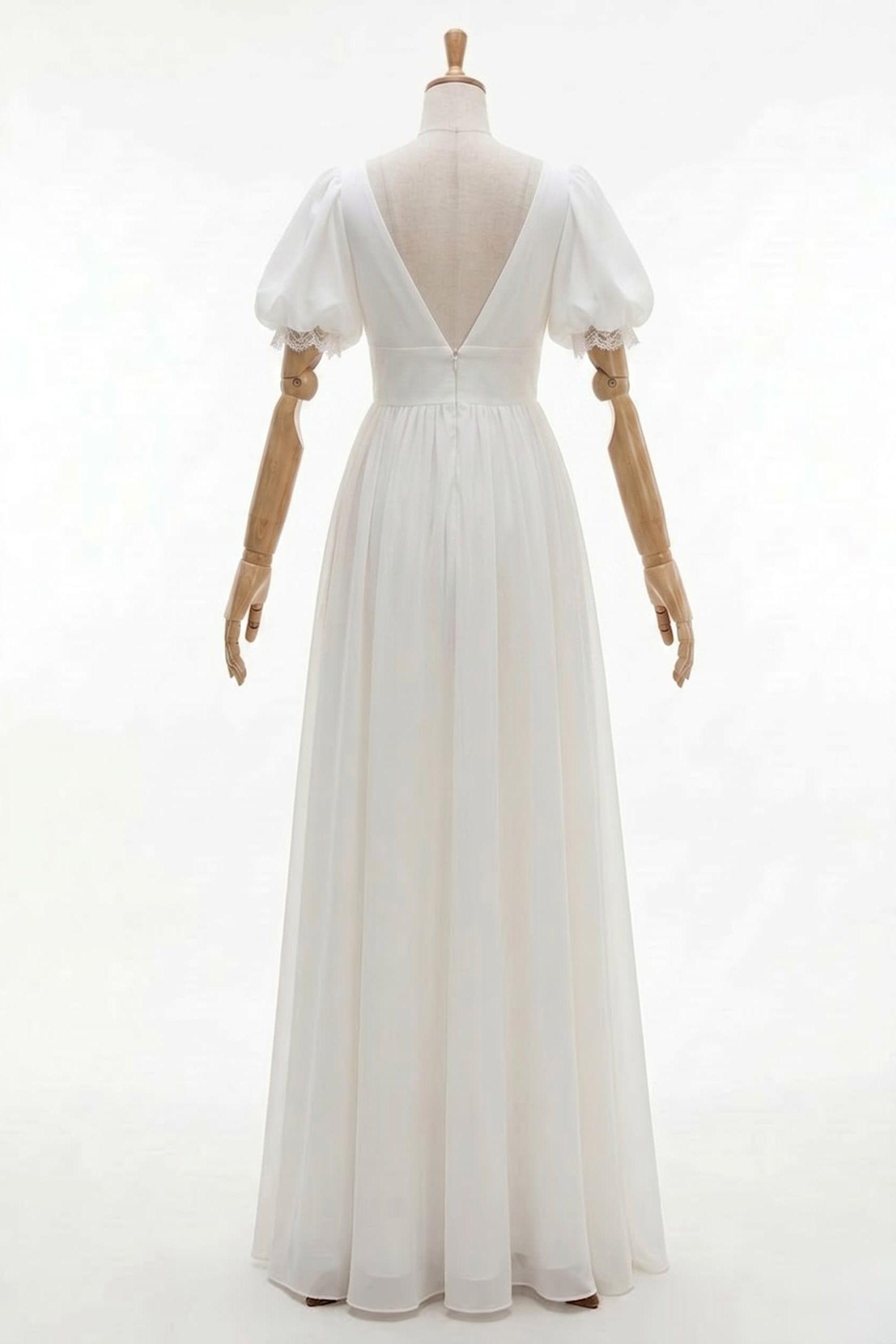 Sheath Floor Length Elastic Cloth Wedding Dress CW2676
