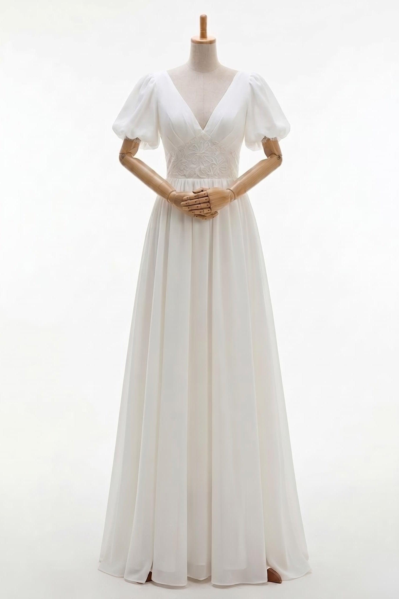 Sheath Floor Length Elastic Cloth Wedding Dress CW2676