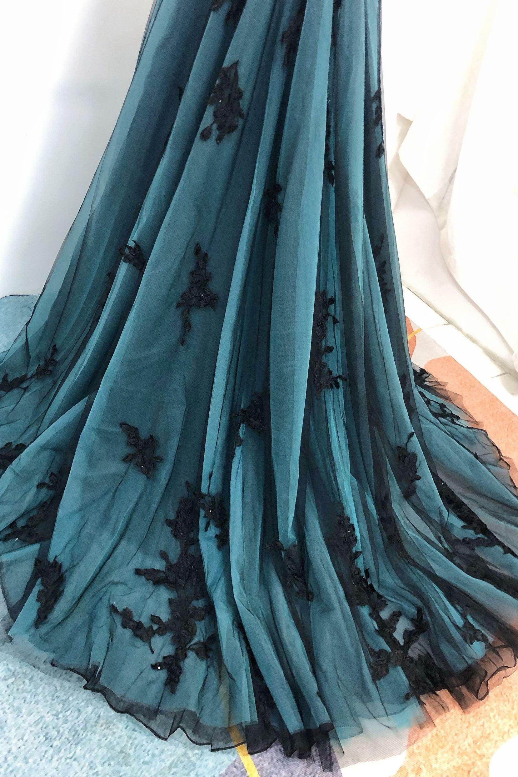 A-Line Court Train Tulle Wedding Dress CW3222