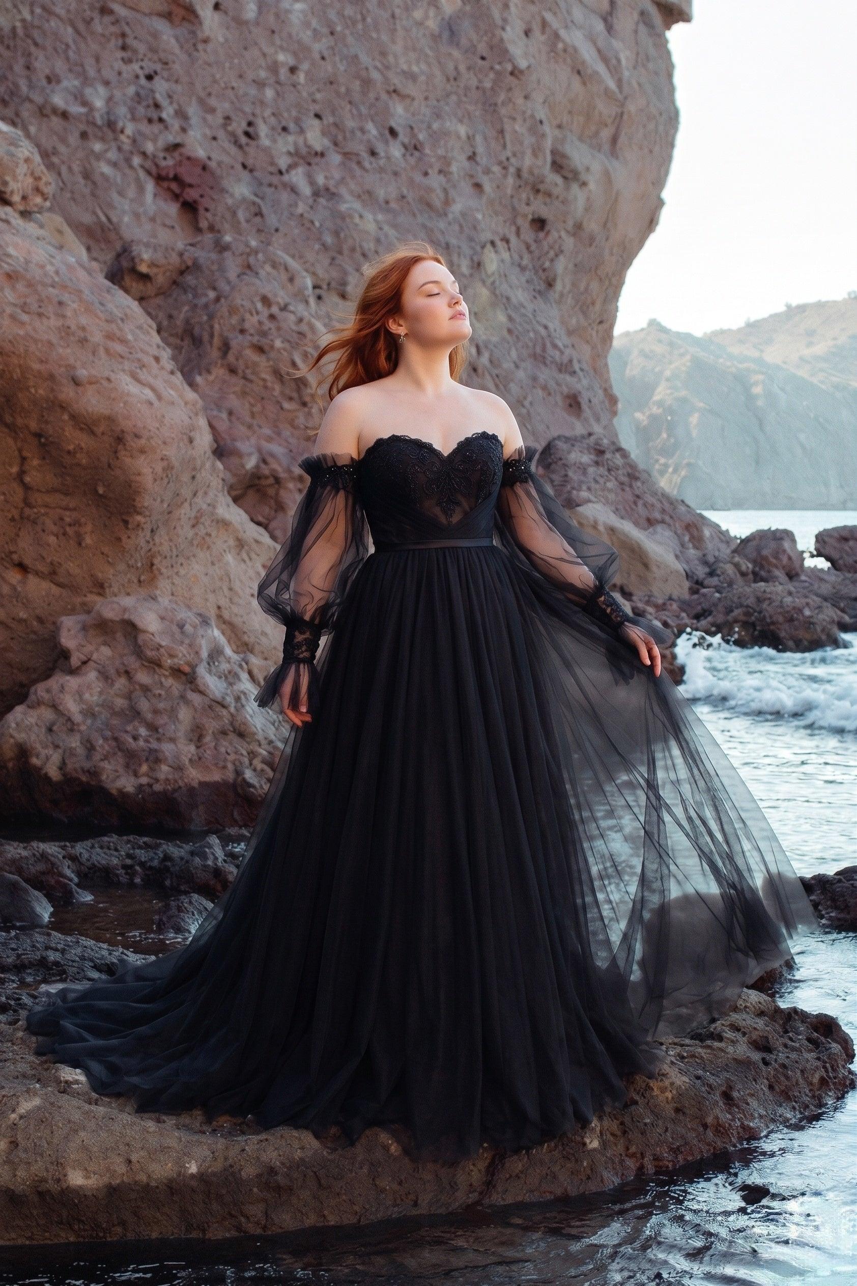 Trumpet-Mermaid Court Train Chiffon Wedding Dress CW3267