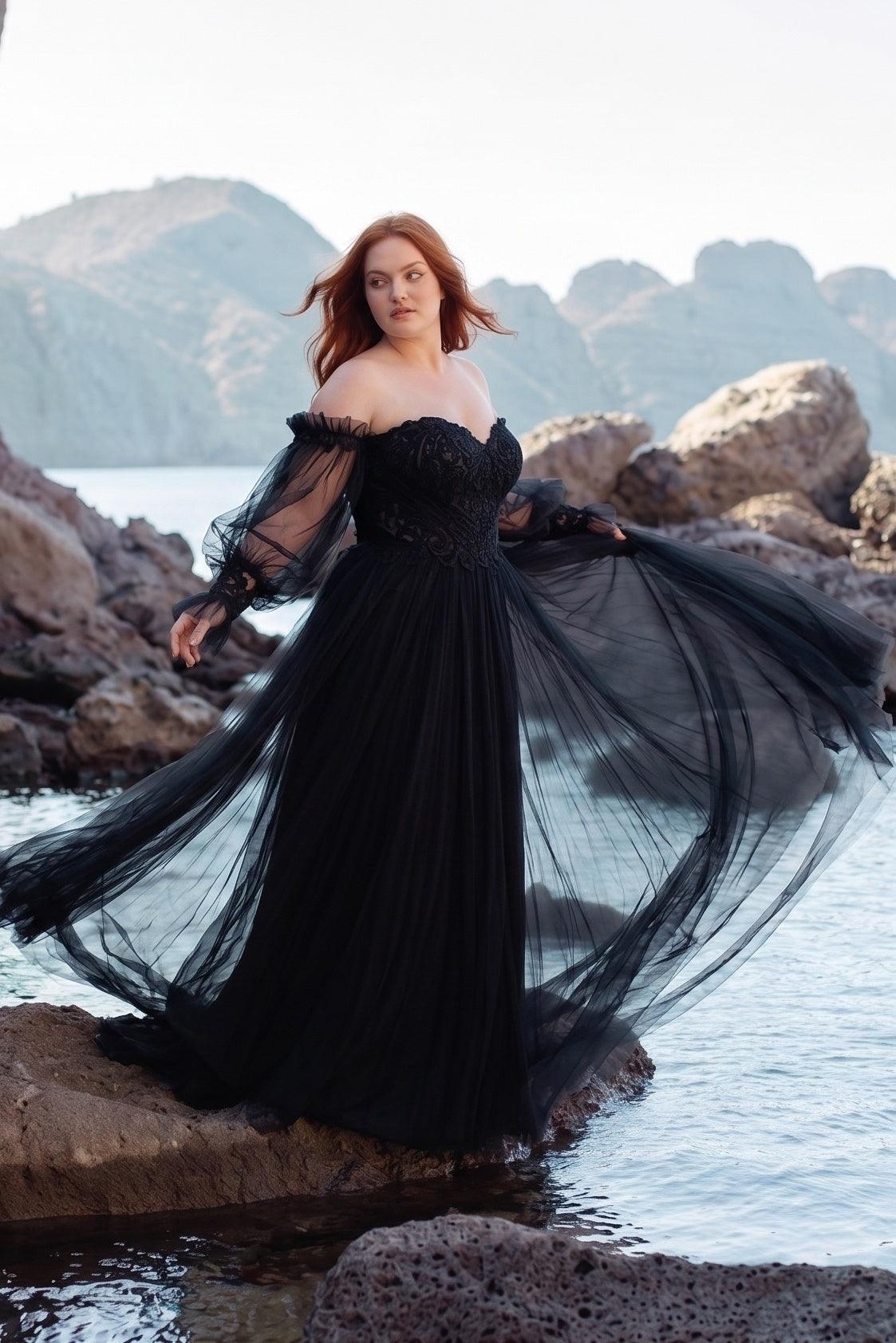 Trumpet-Mermaid Court Train Chiffon Wedding Dress CW3267