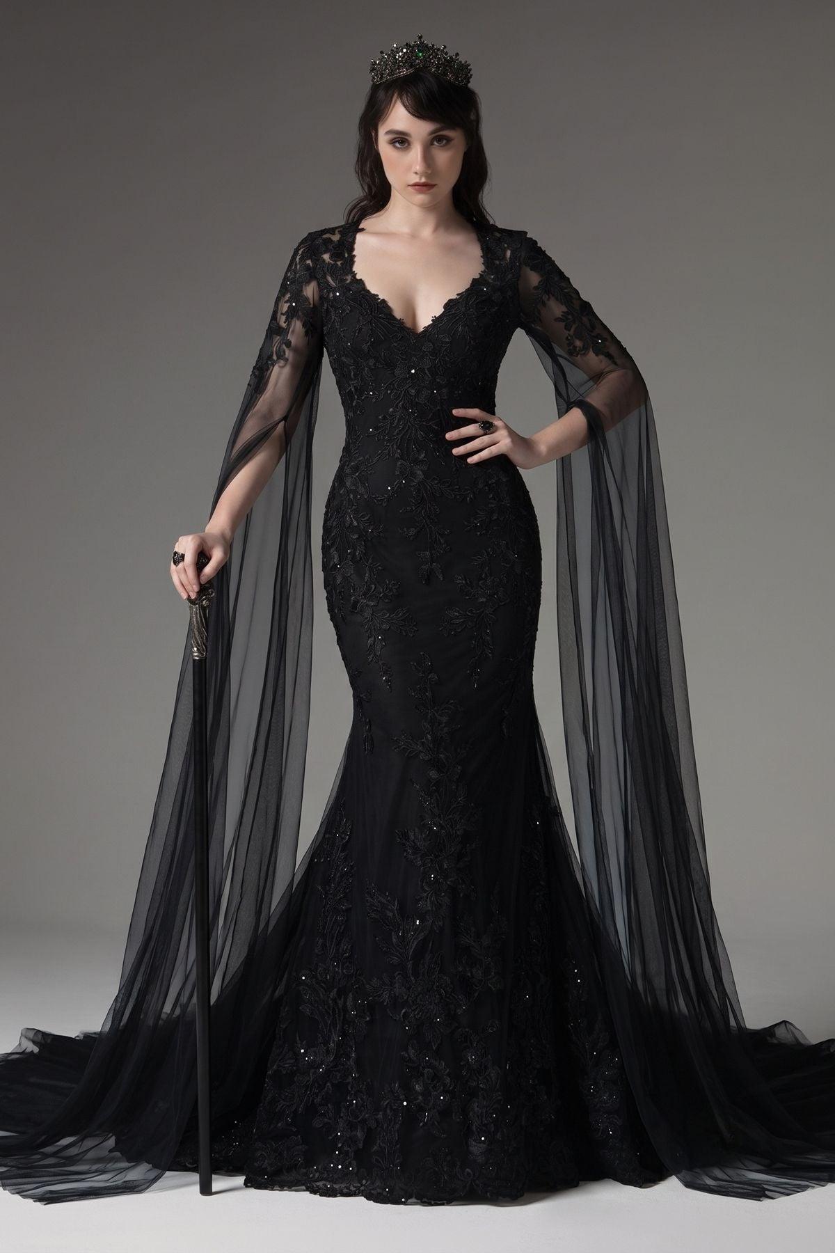 Trumpet-Mermaid Chapel Train Lace Tulle Wedding Dress CW3279