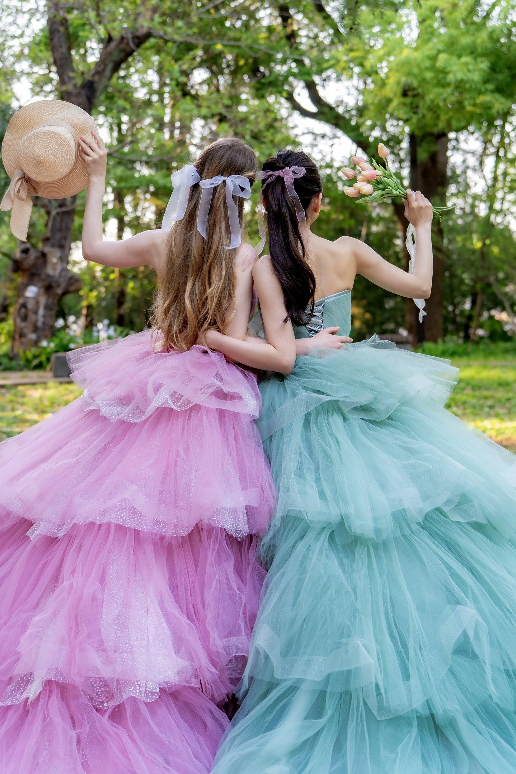 Ball Gown Court Train Tulle Wedding Dress CW3298