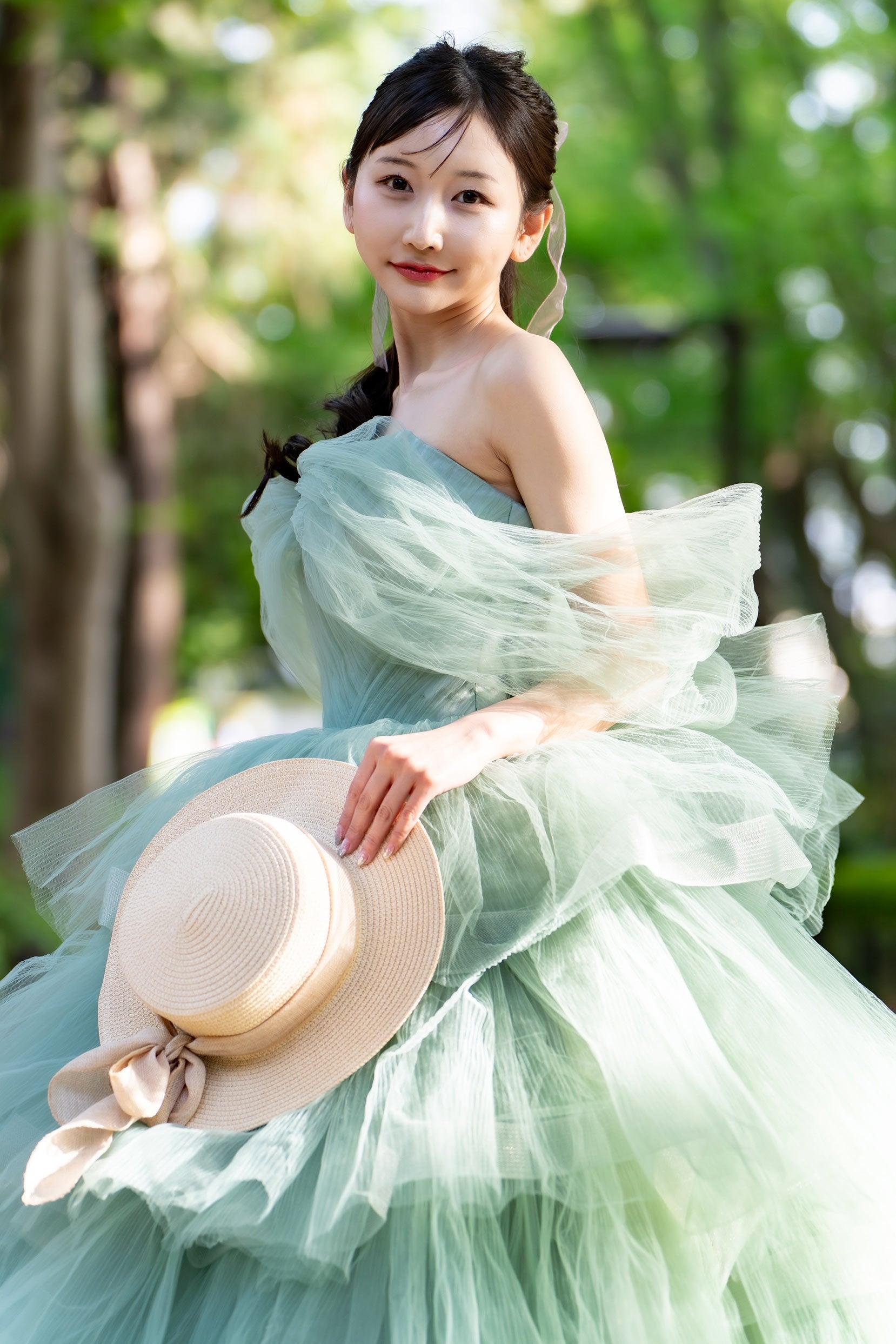 Ball Gown Court Train Tulle Wedding Dress CW3298