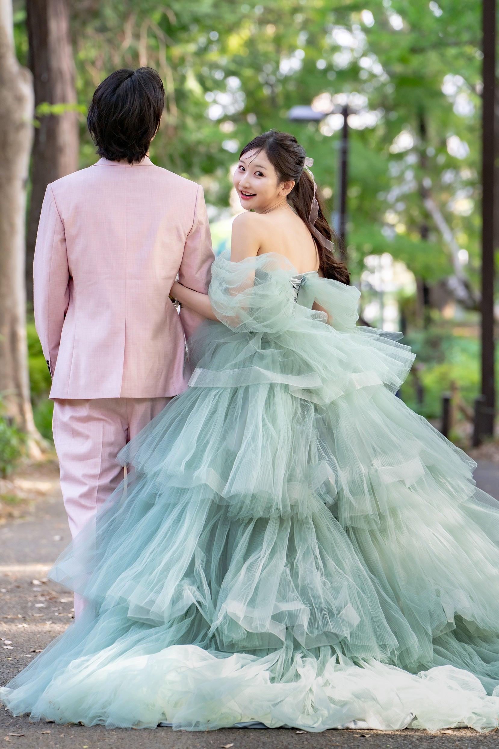 Ball Gown Court Train Tulle Wedding Dress CW3298