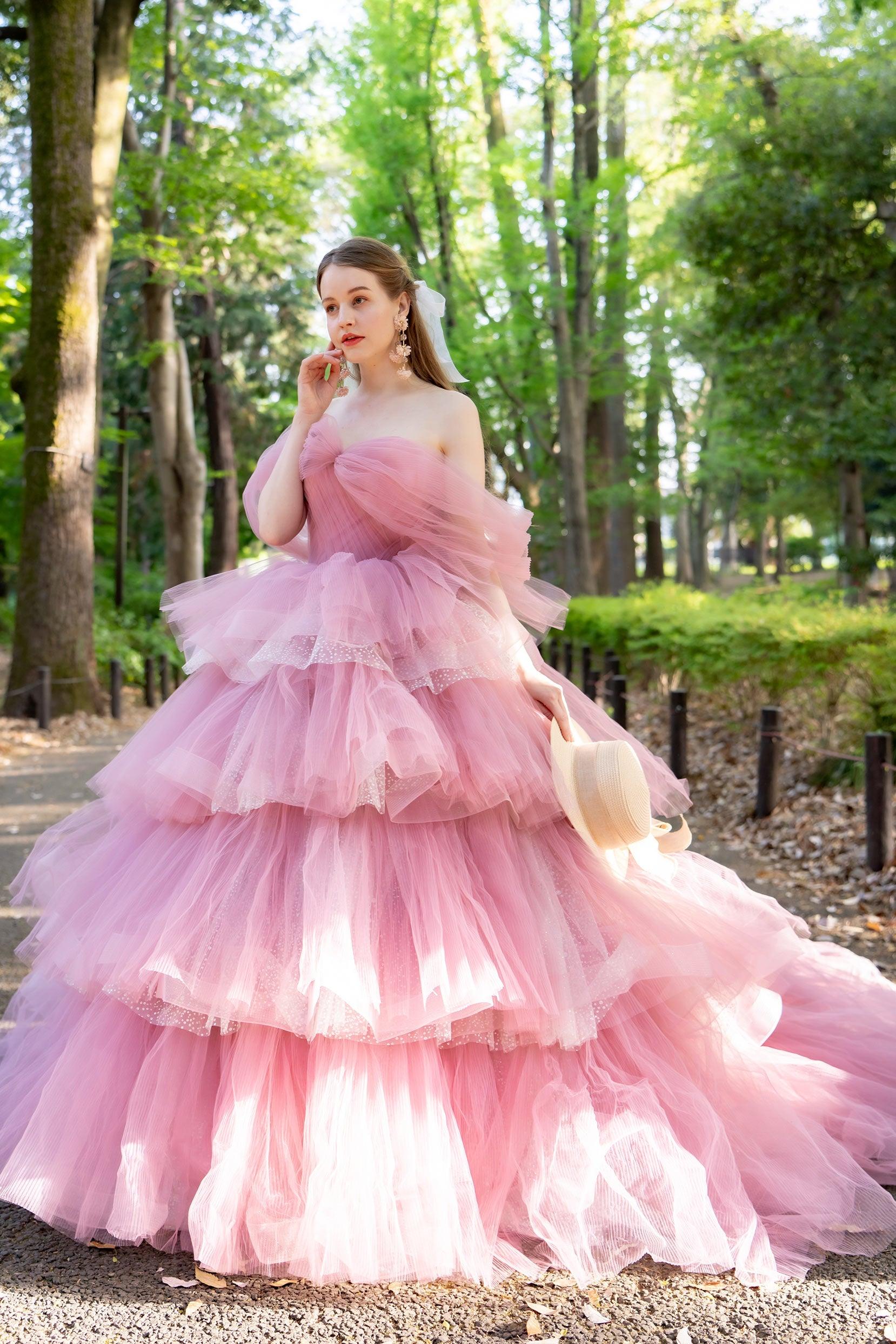 Ball Gown Court Train Tulle Wedding Dress CW3298