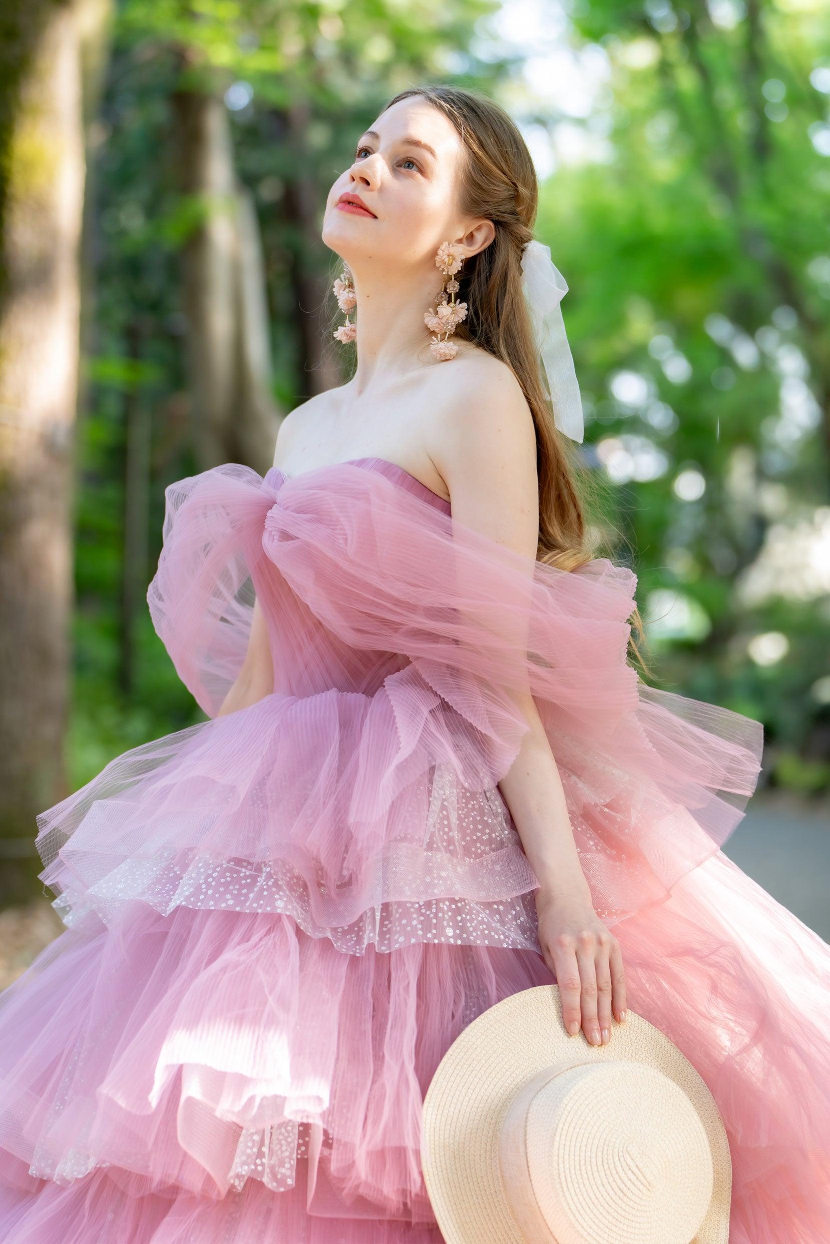 Ball Gown Court Train Tulle Wedding Dress CW3298