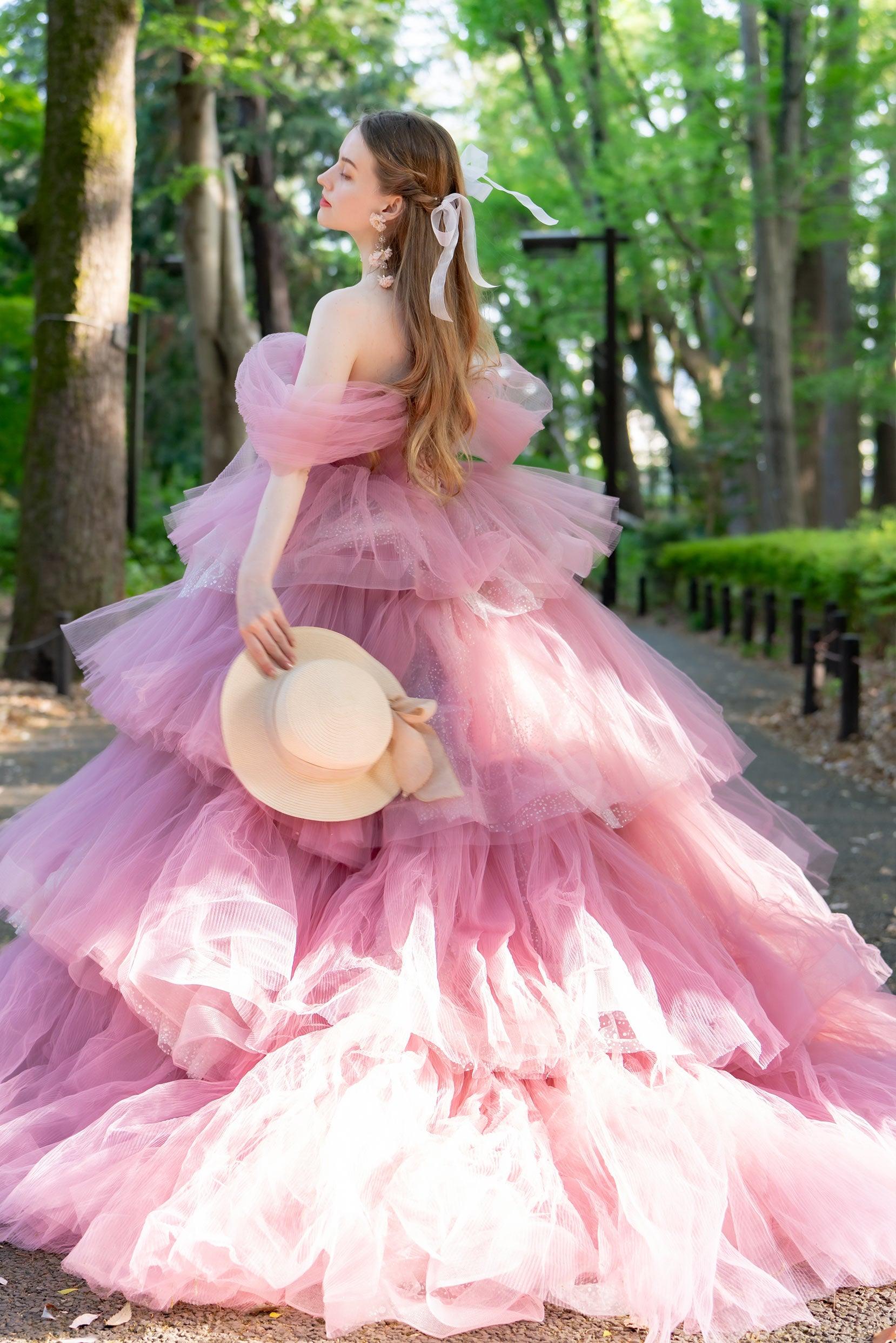 Ball Gown Court Train Tulle Wedding Dress CW3298