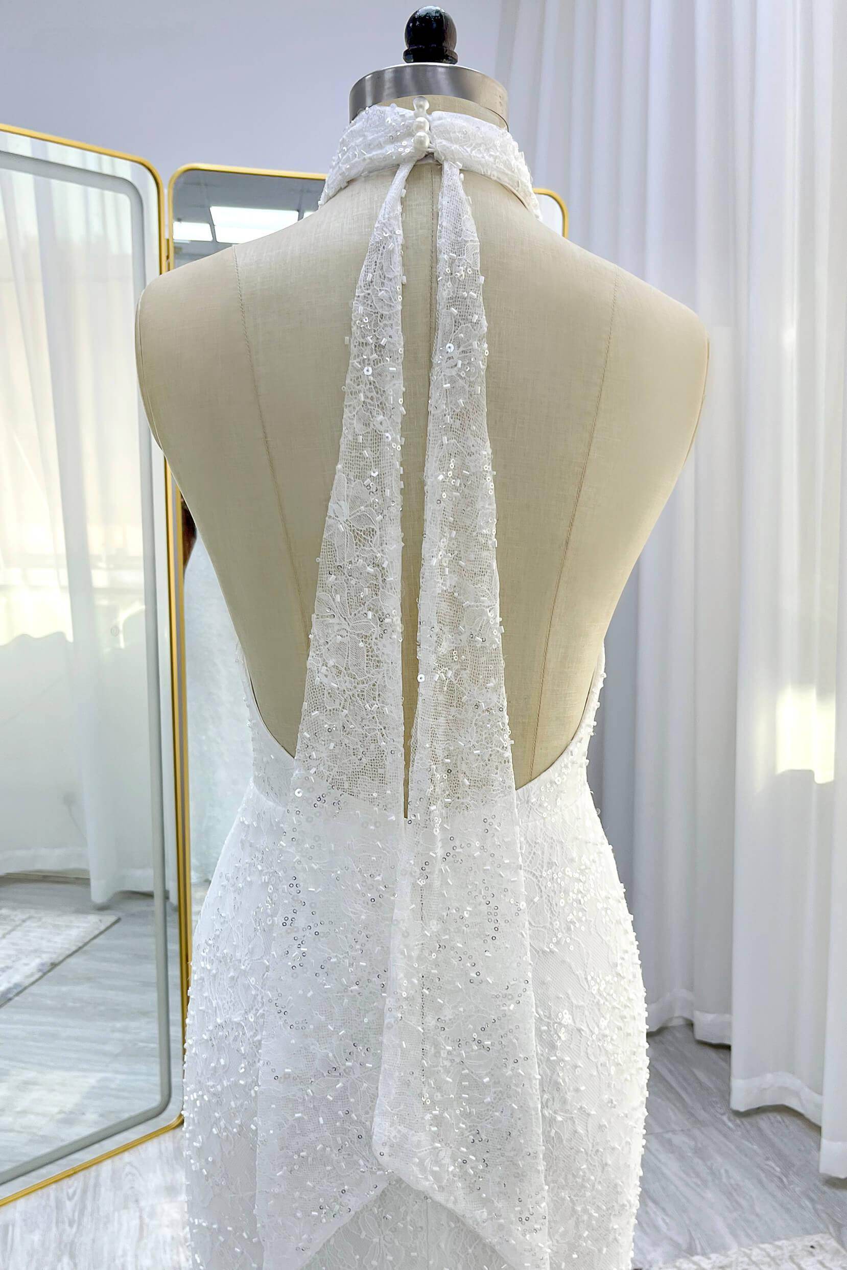 Trumpet-Mermaid Court Train Satin Wedding Dress CW3331