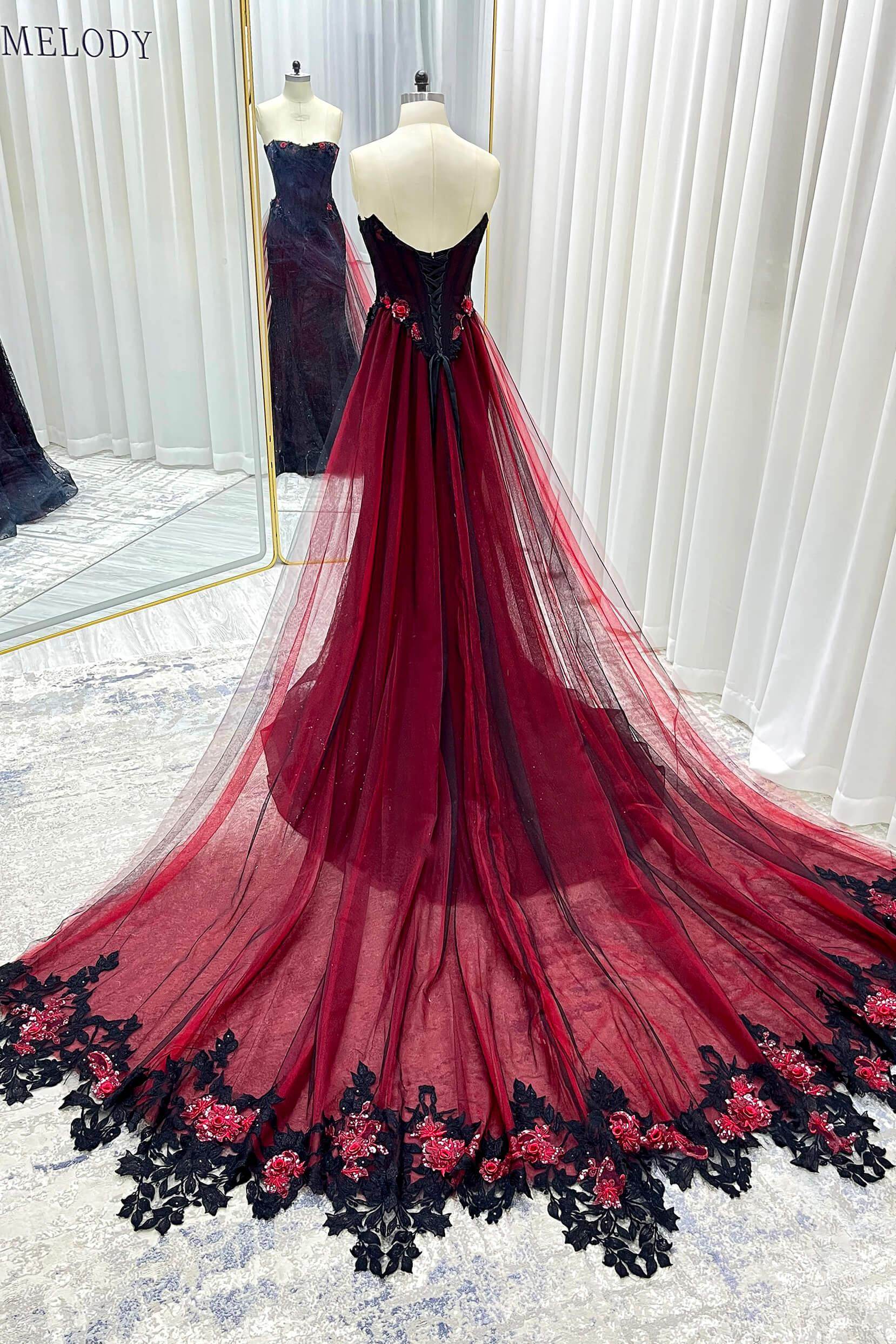 Trumpet-Mermaid Chapel Train Sequined Lace Tulle Wedding Dress CW3346