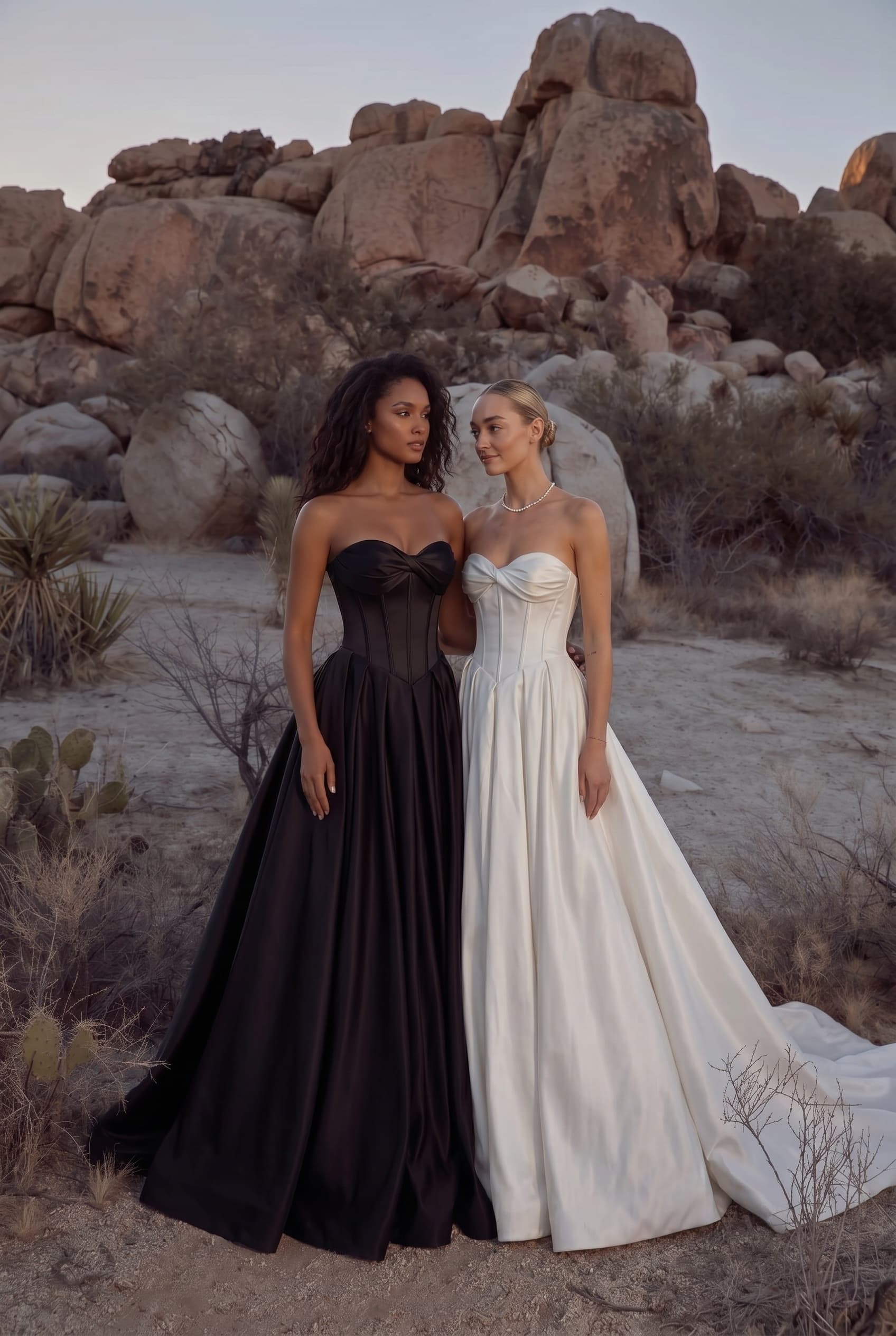 A-Line Court Train Satin Wedding Dress CW3502