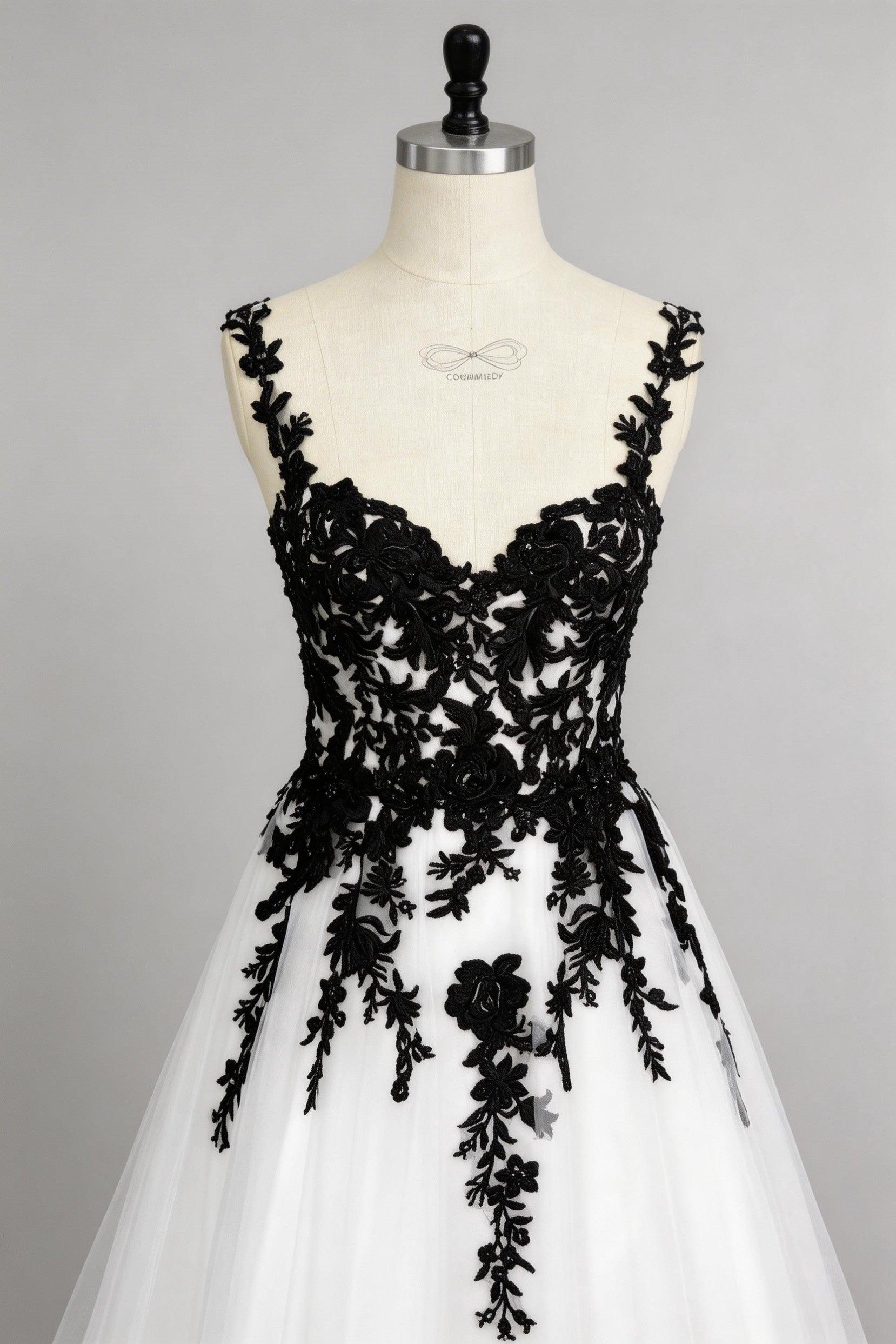 A-Line Court Train Tulle Wedding Dress CW3652