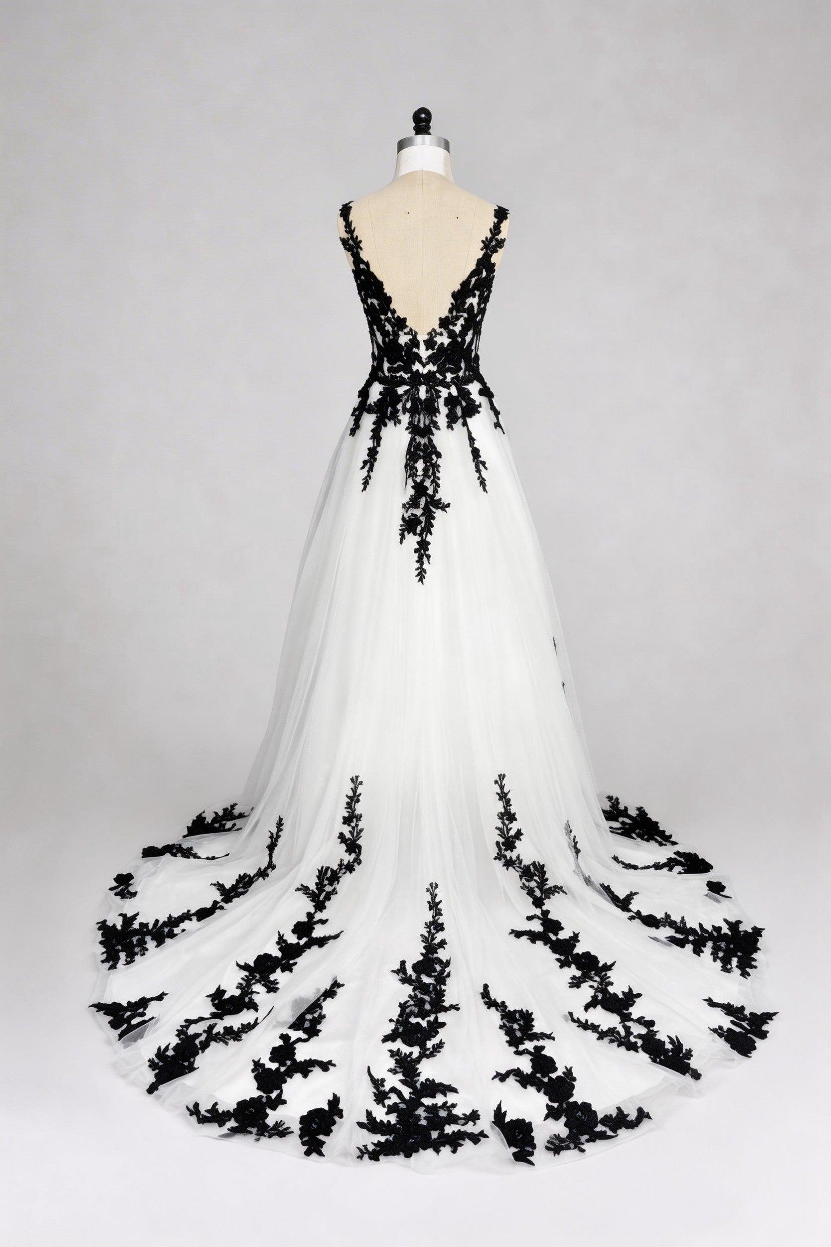 A-Line Court Train Tulle Wedding Dress CW3652
