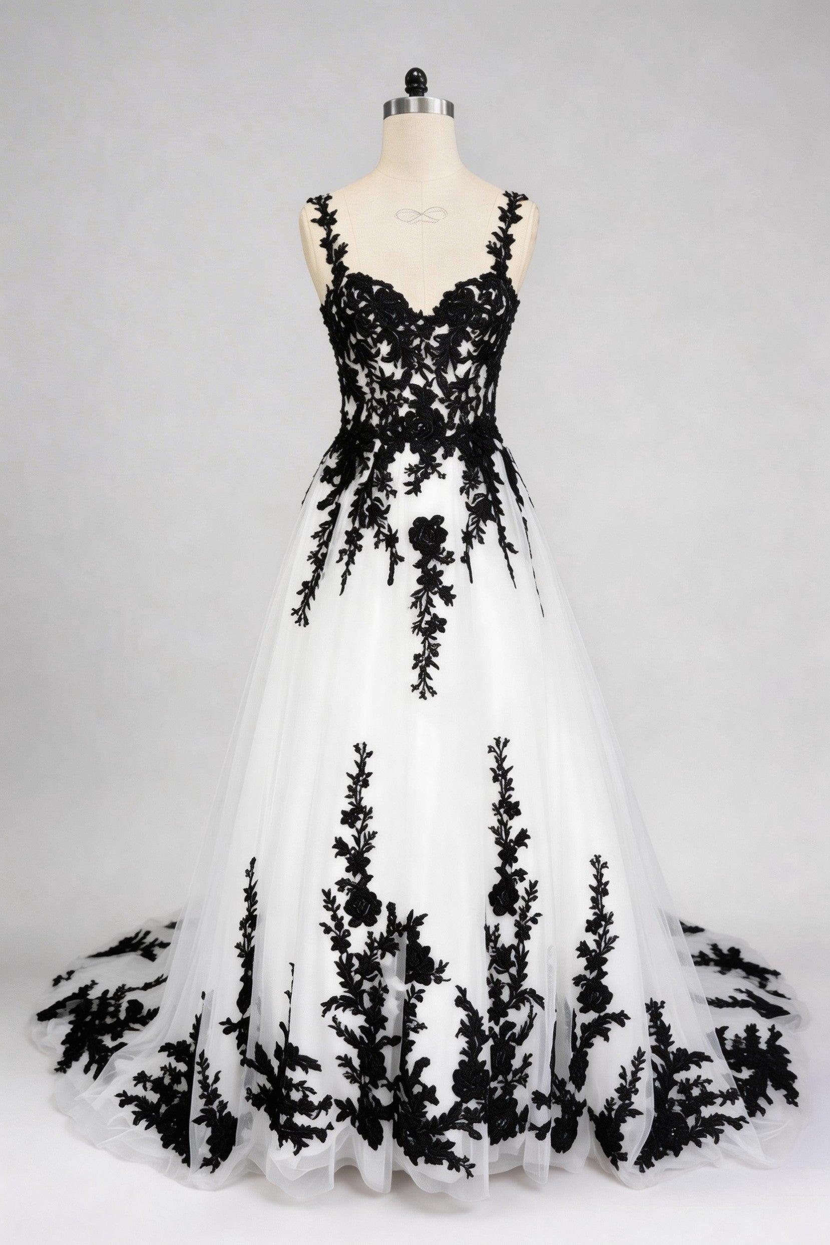 A-Line Court Train Tulle Wedding Dress CW3652