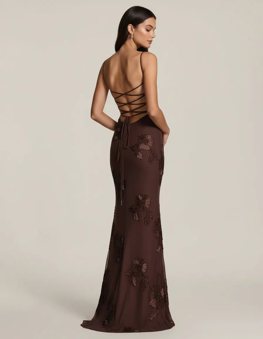 Celestine – Hourglass Floral Gown