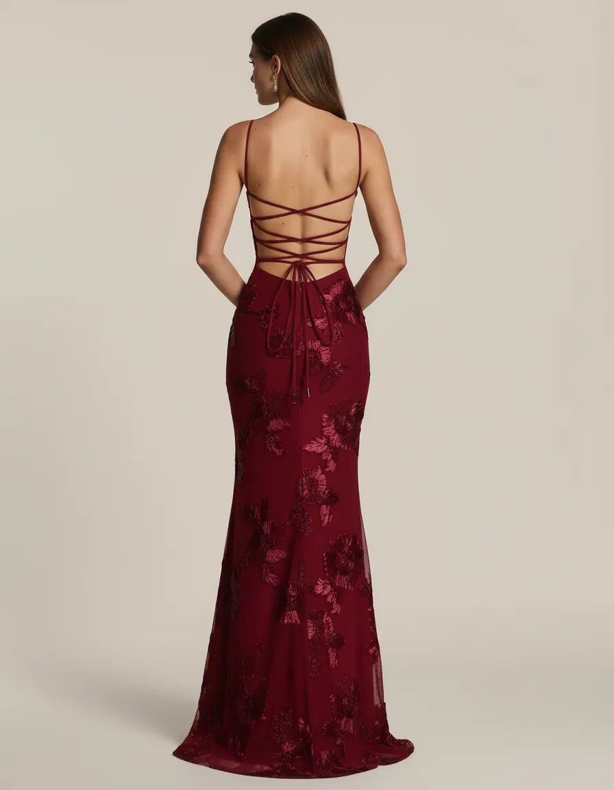Celestine – Hourglass Floral Gown