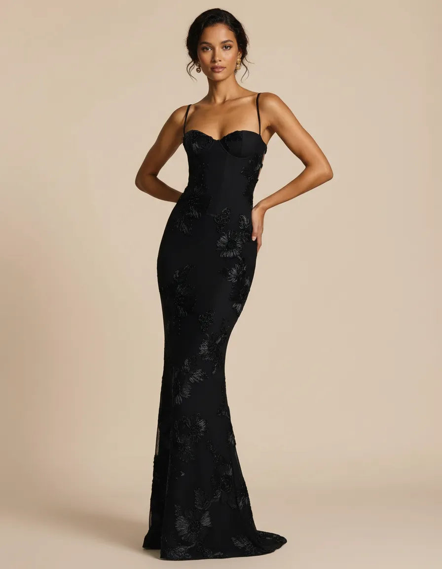 Celestine – Hourglass Floral Gown