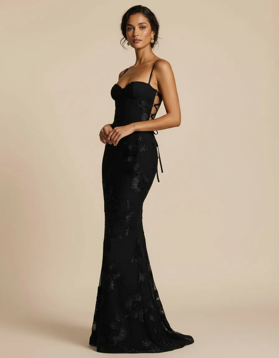 Celestine – Hourglass Floral Gown