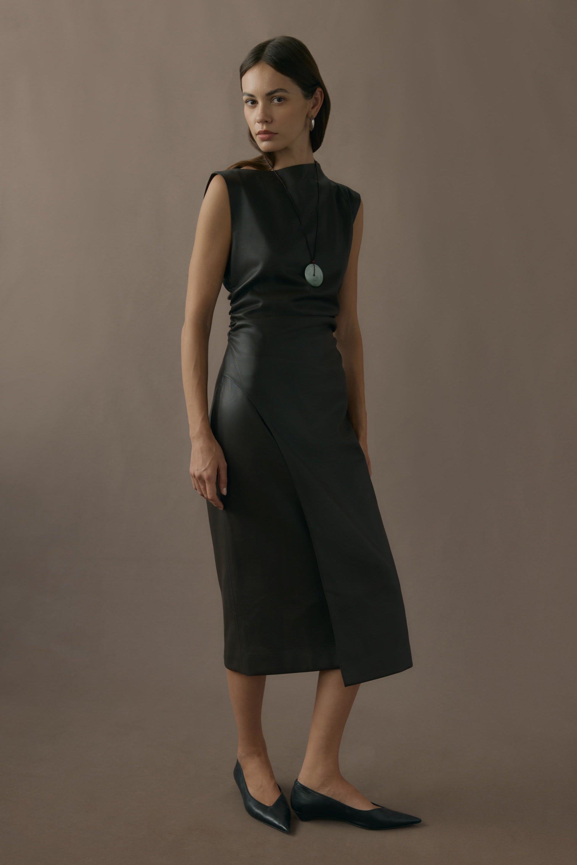 Channing Vegan Leather Dress