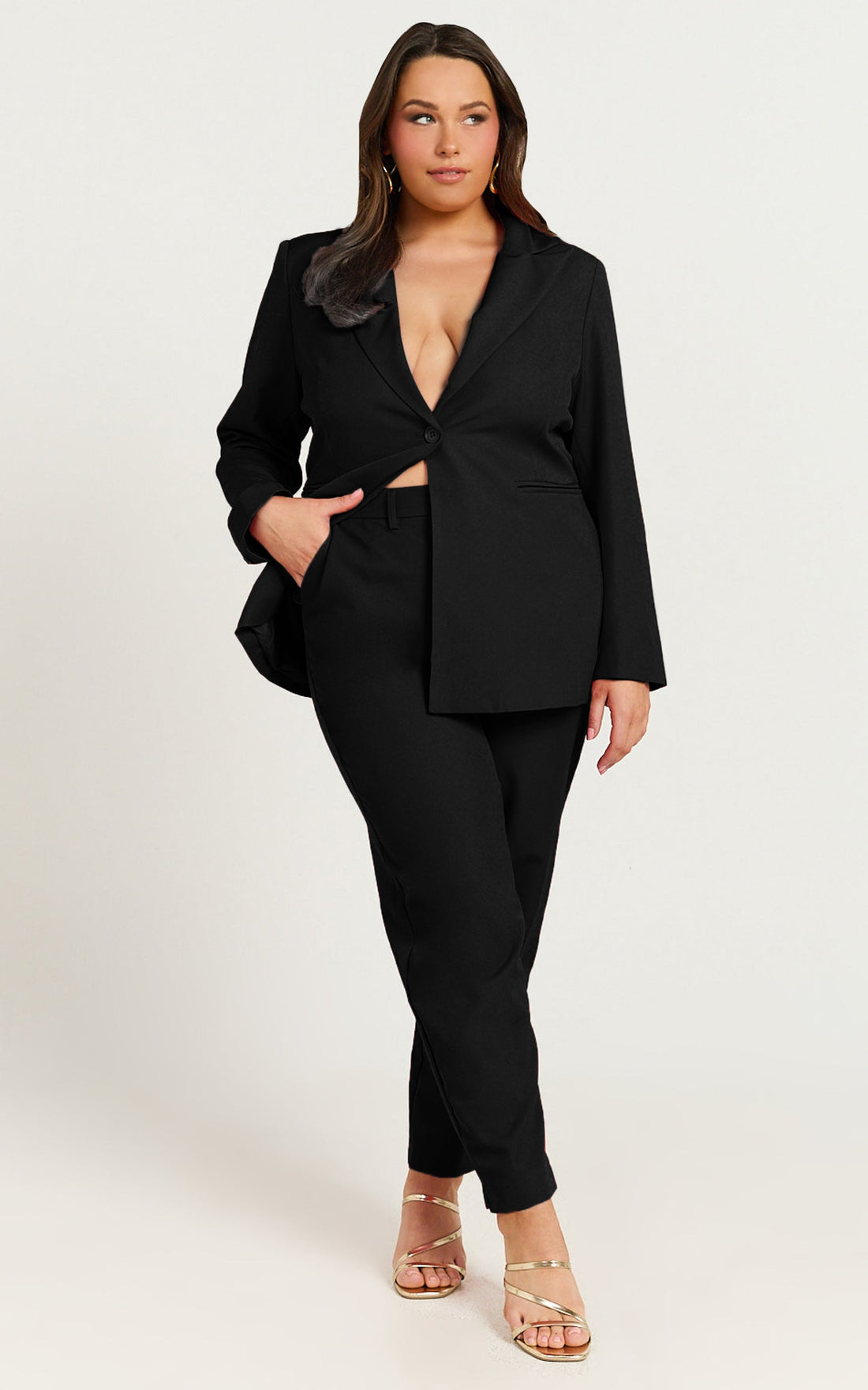 Hermie Blazer - Single Breasted Blazer in Black