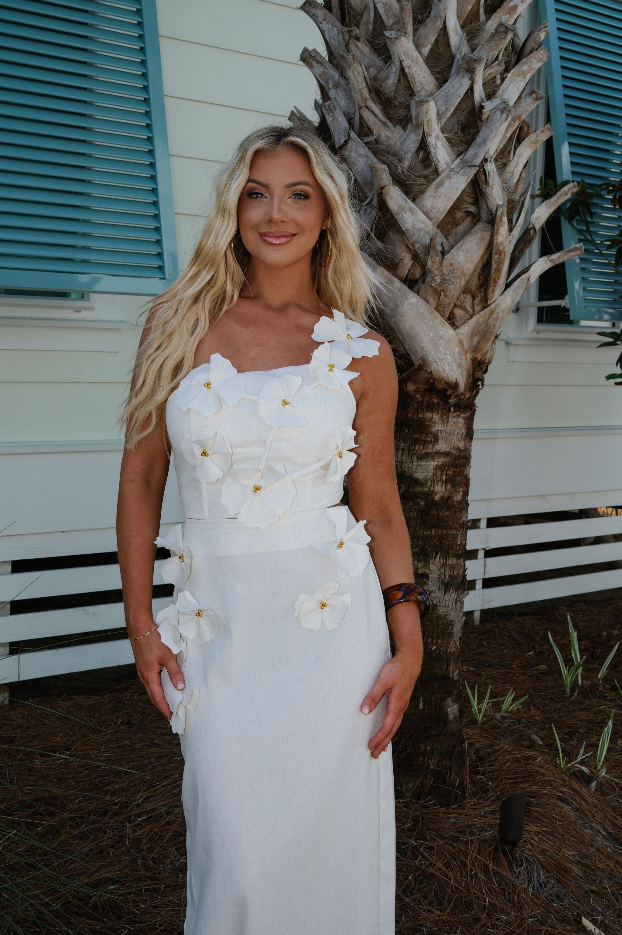 Ariel Maxi Skirt Set-Natural