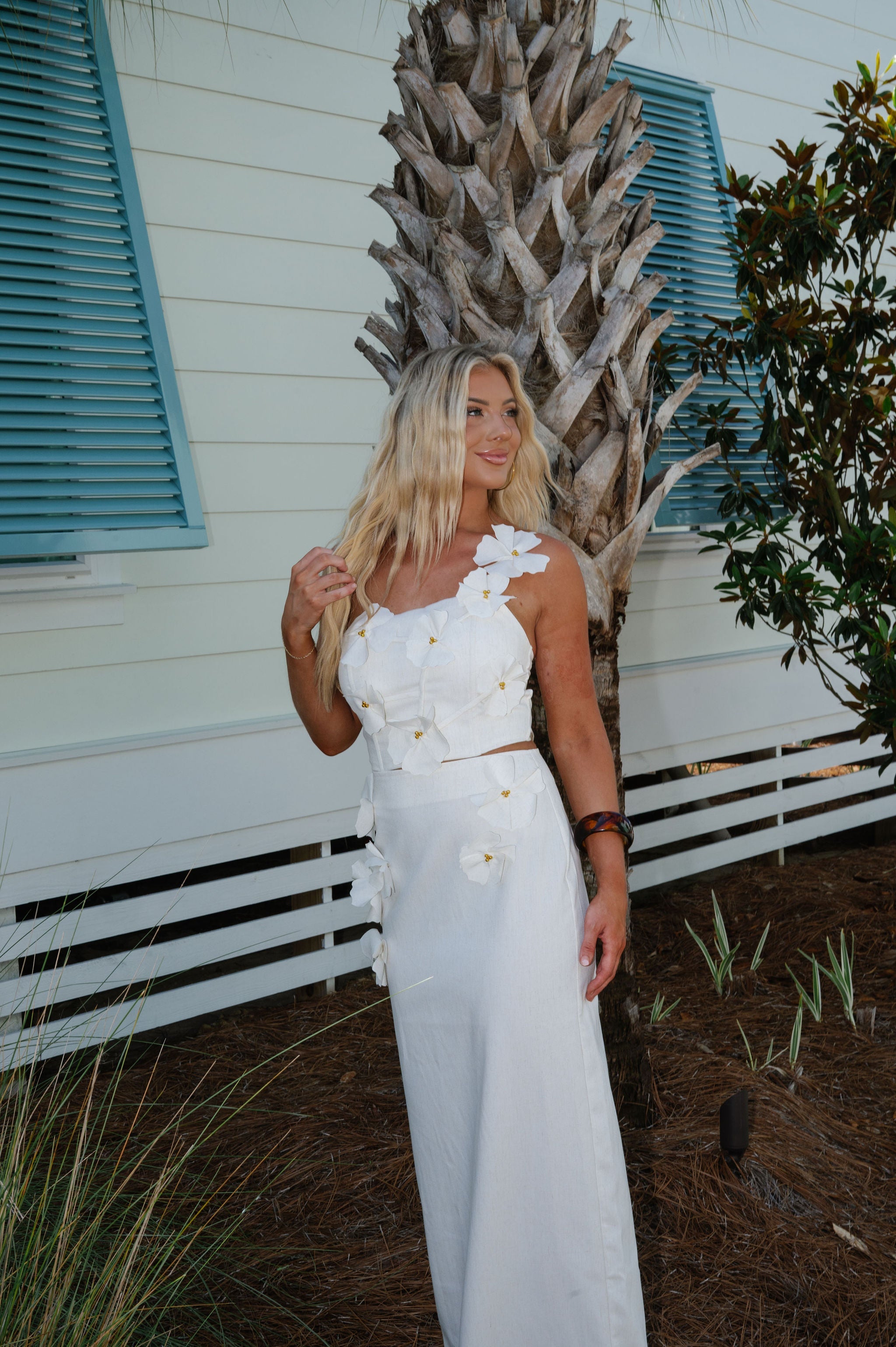 Ariel Maxi Skirt Set-Natural