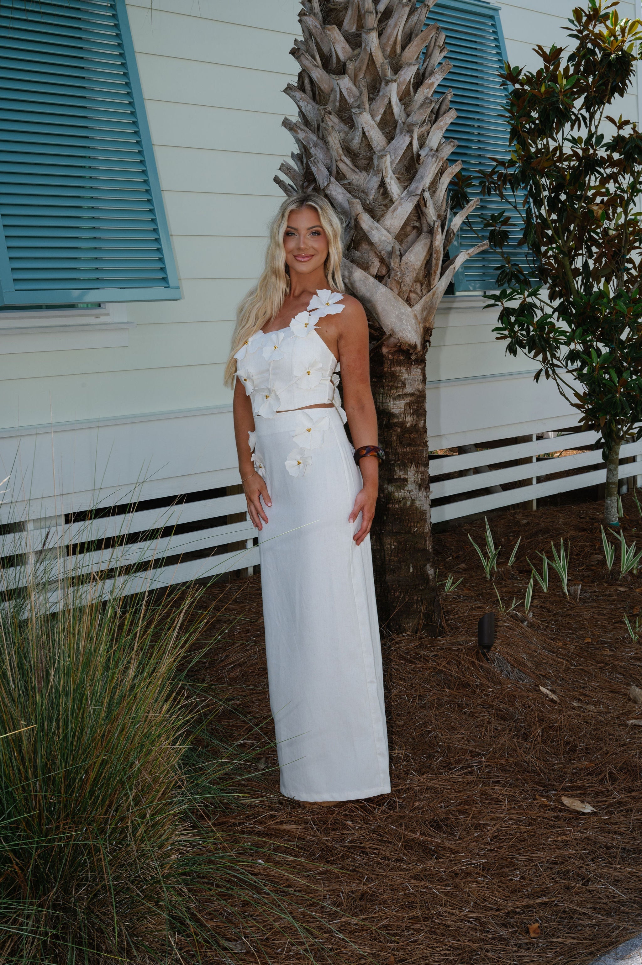 Ariel Maxi Skirt Set-Natural