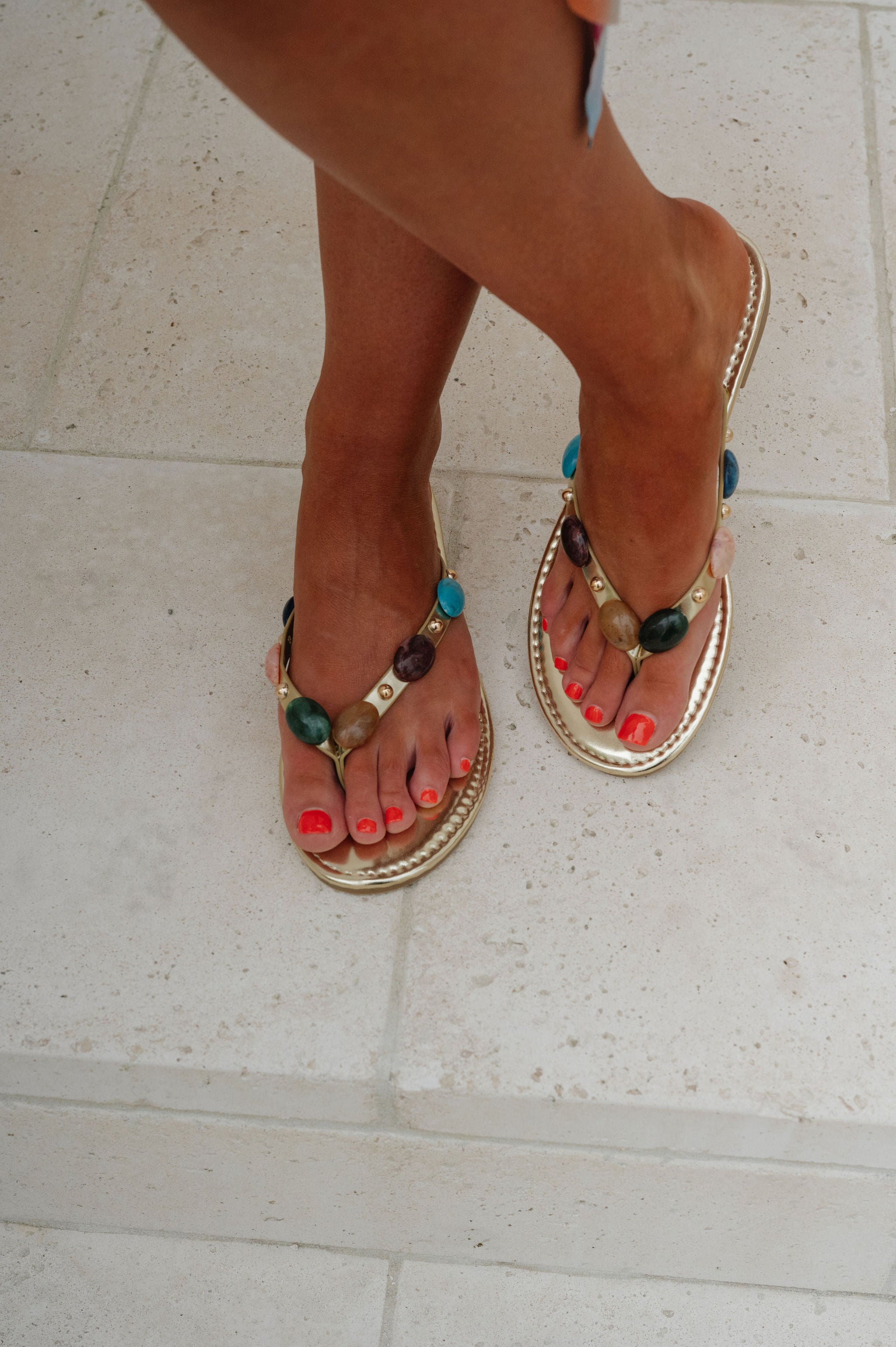 Aria Sandals-Gold