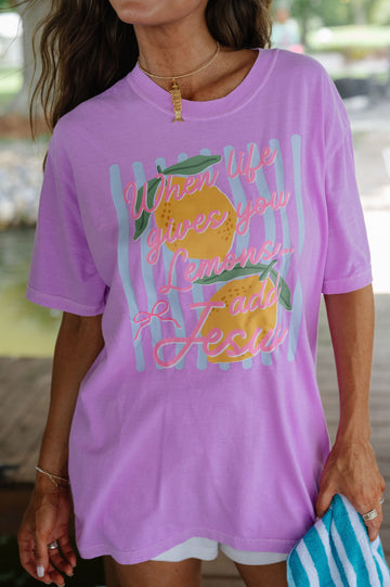 Add Jesus Tee-Purple