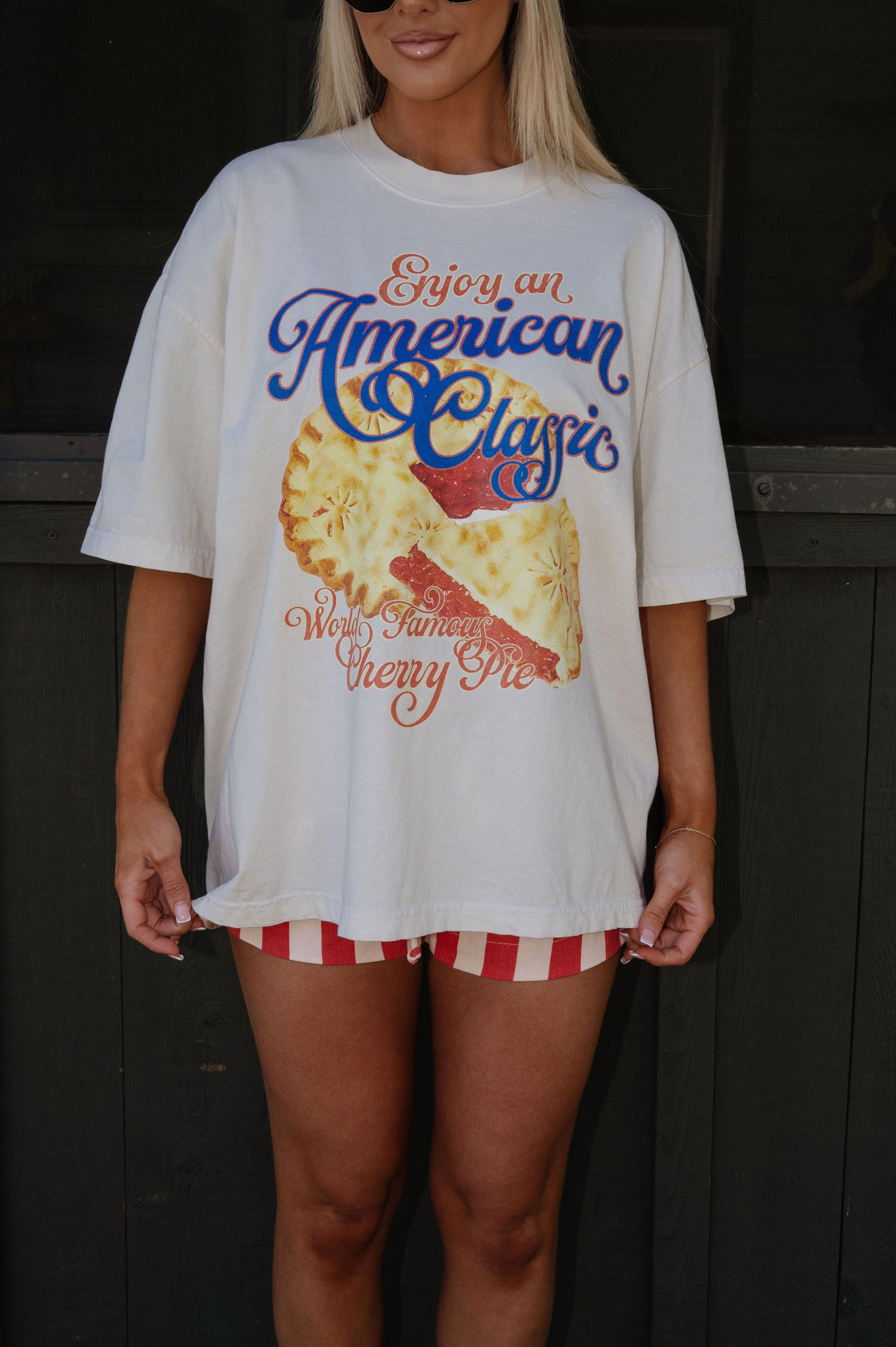 Cherry Pie Tee-Ivory