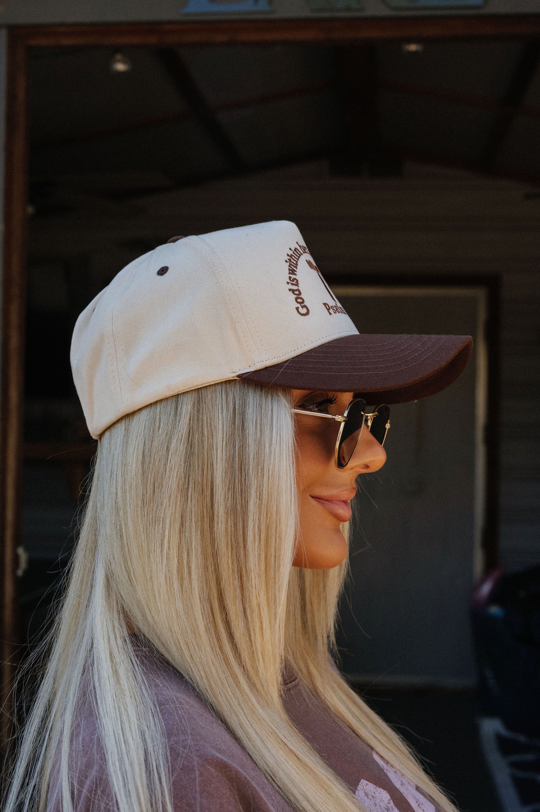 Psalm 46:5 Trucker Hat-Brown