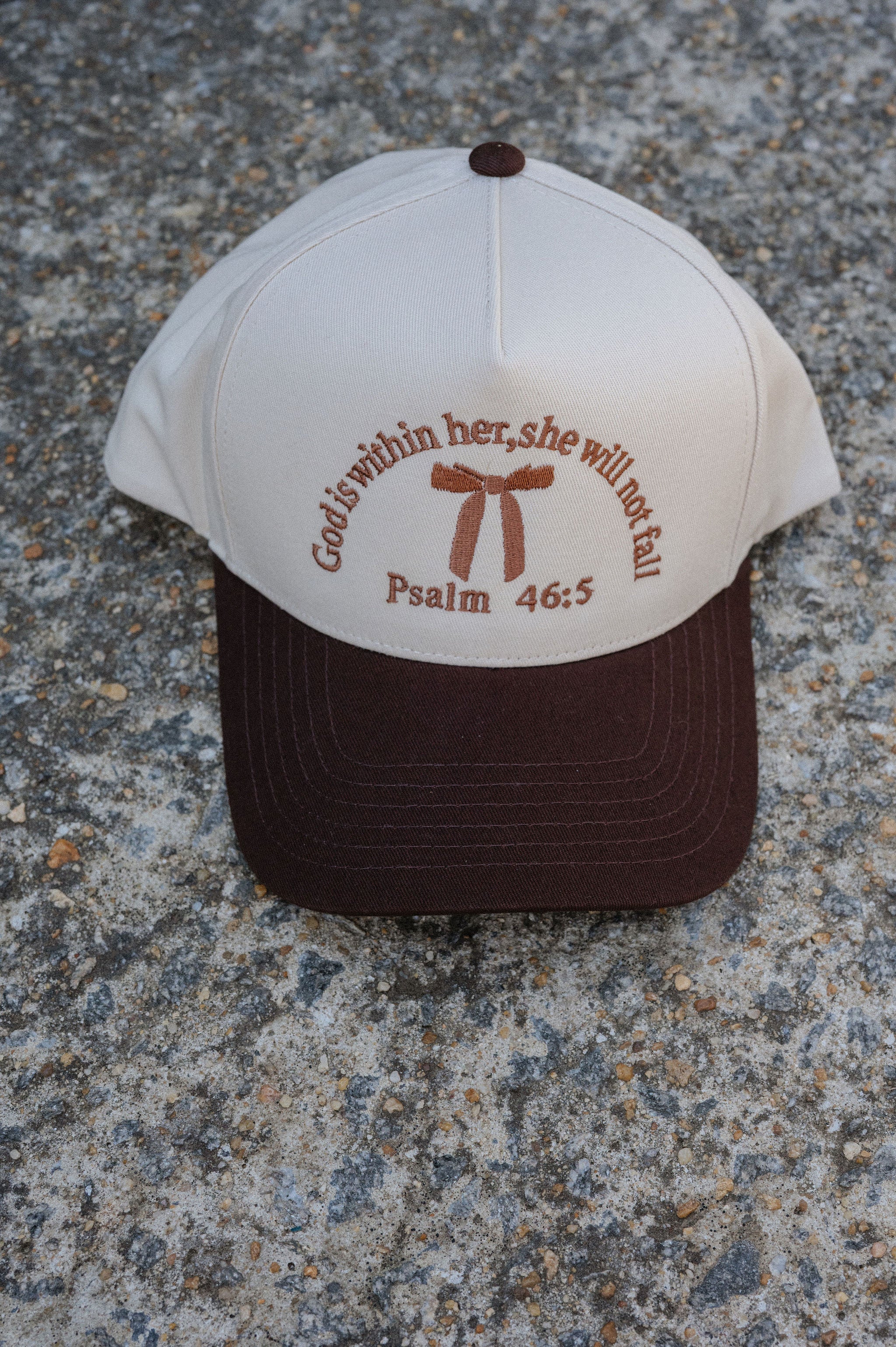 Psalm 46:5 Trucker Hat-Brown