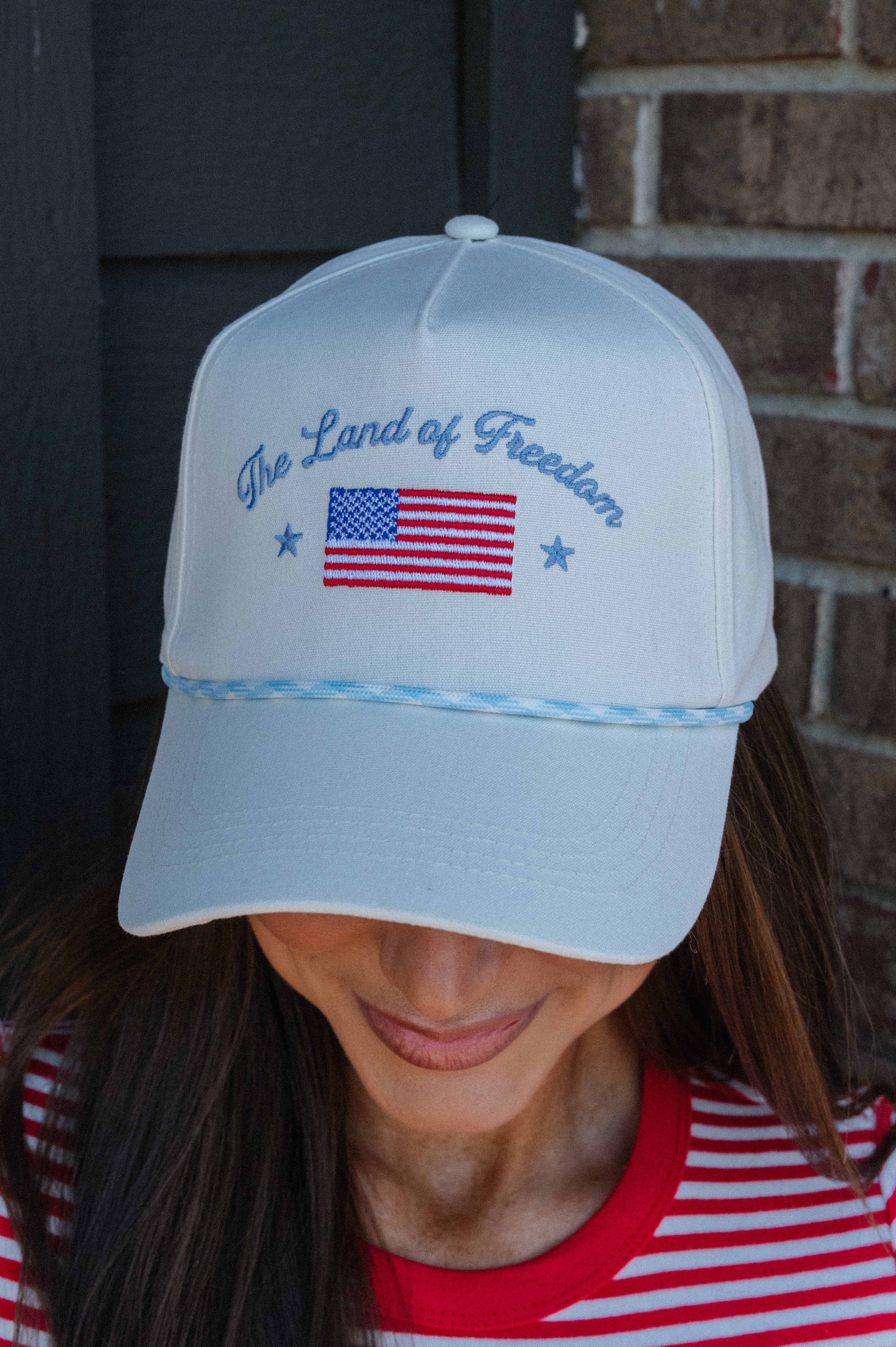 The Land of FreedomTrucker Hat- Light Blue