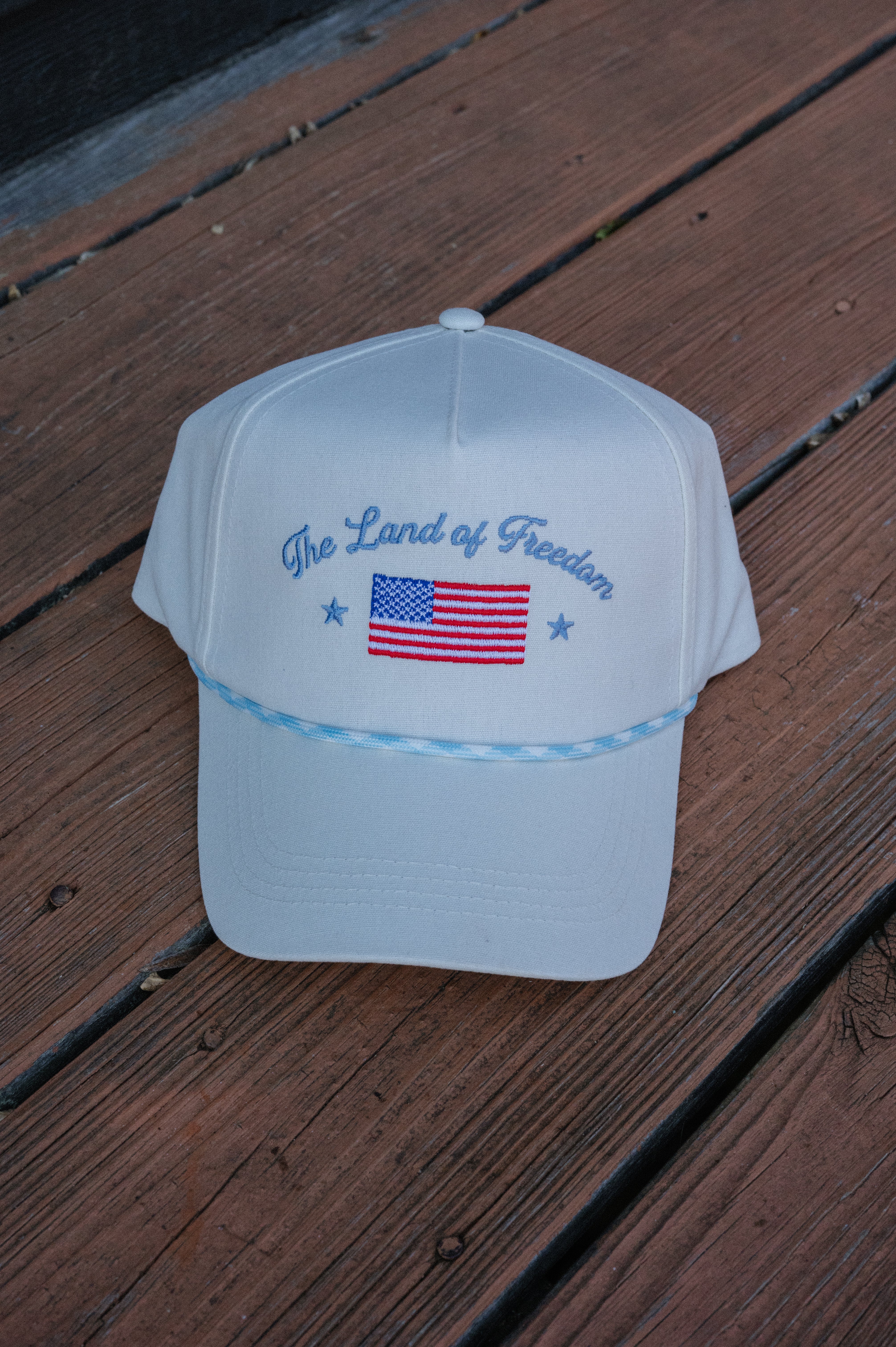 The Land of FreedomTrucker Hat- Light Blue